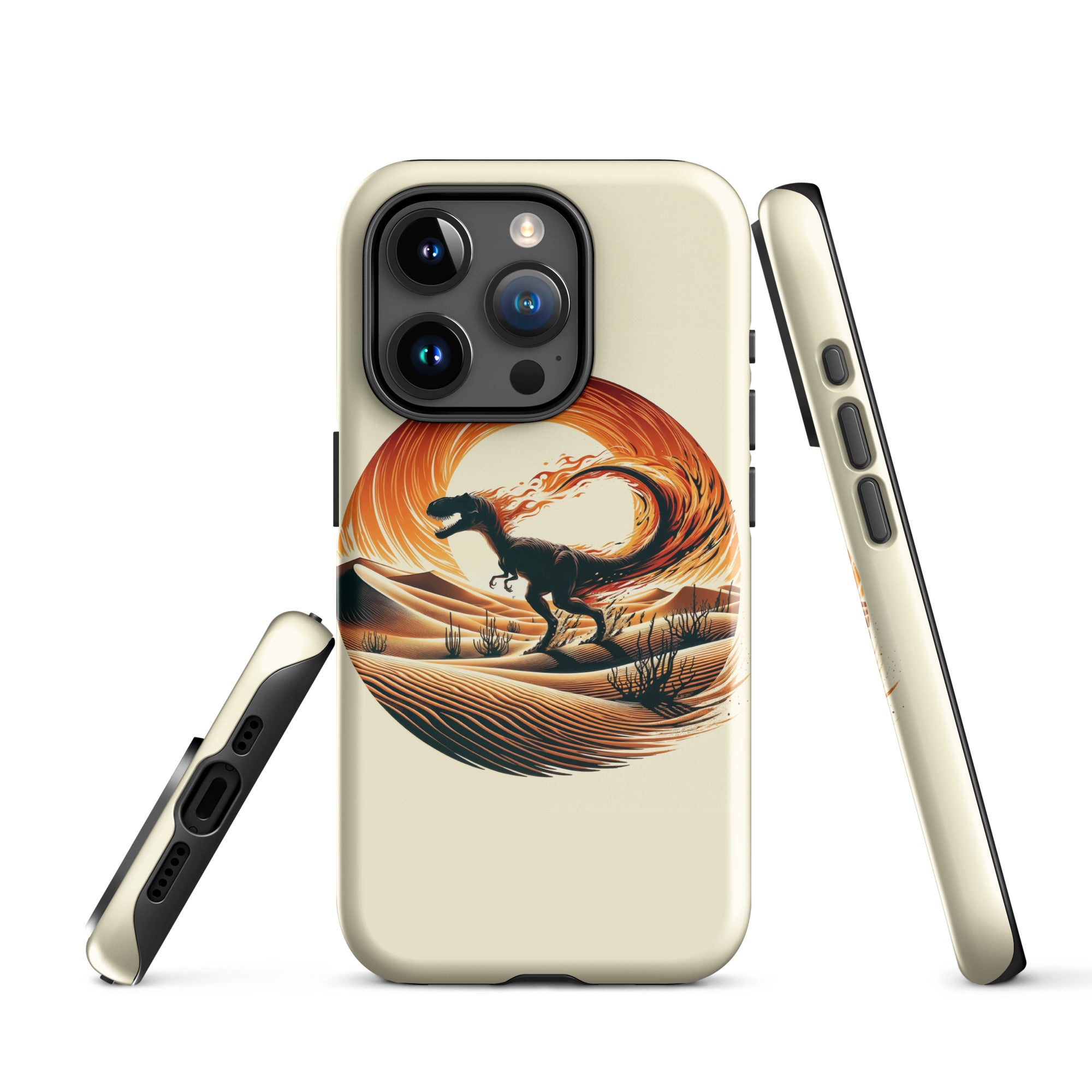 Flaming Staurikosaurus - Dinosaur iPhone Case