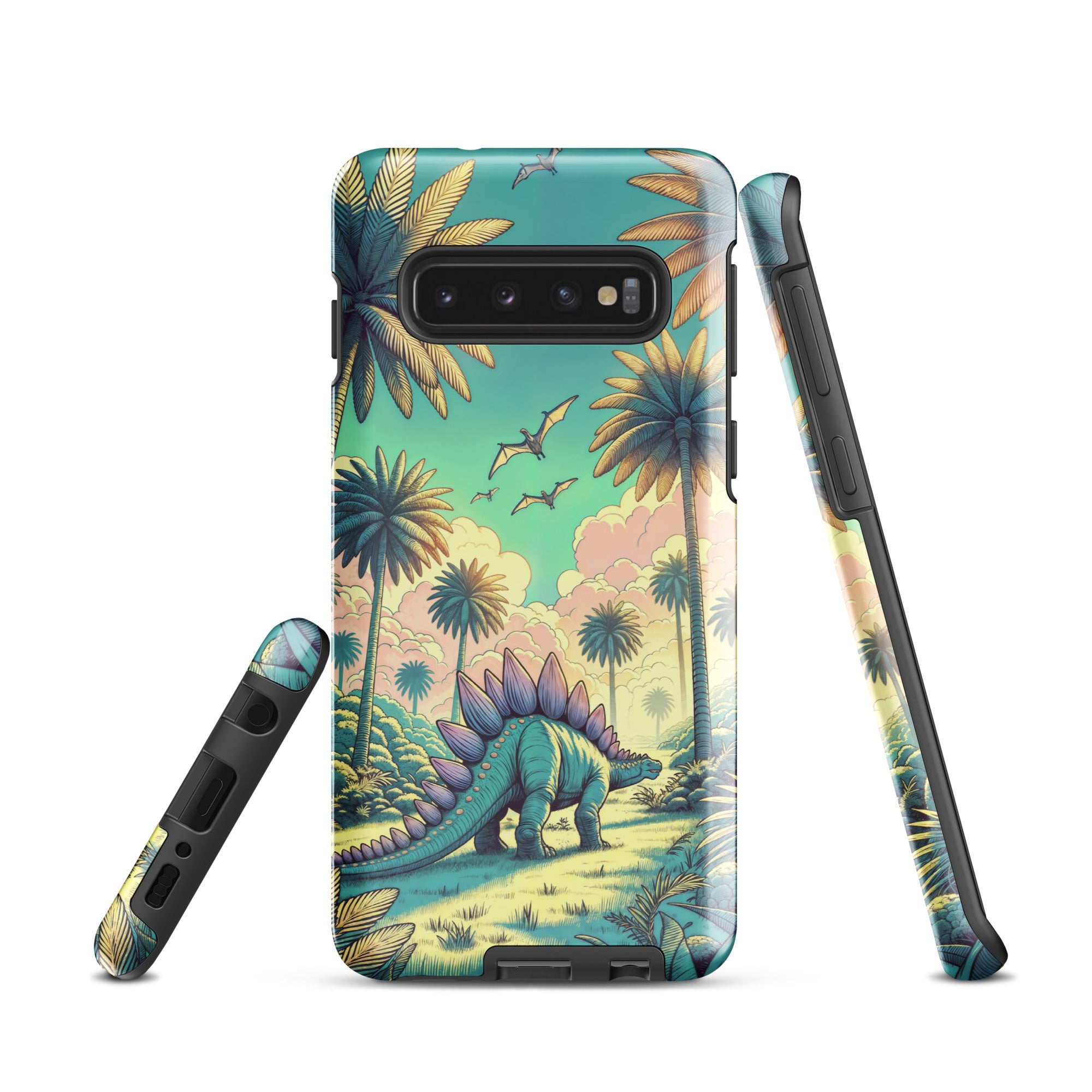 Serene Pastel Stegosaurus - Dinosaur Samsung Case