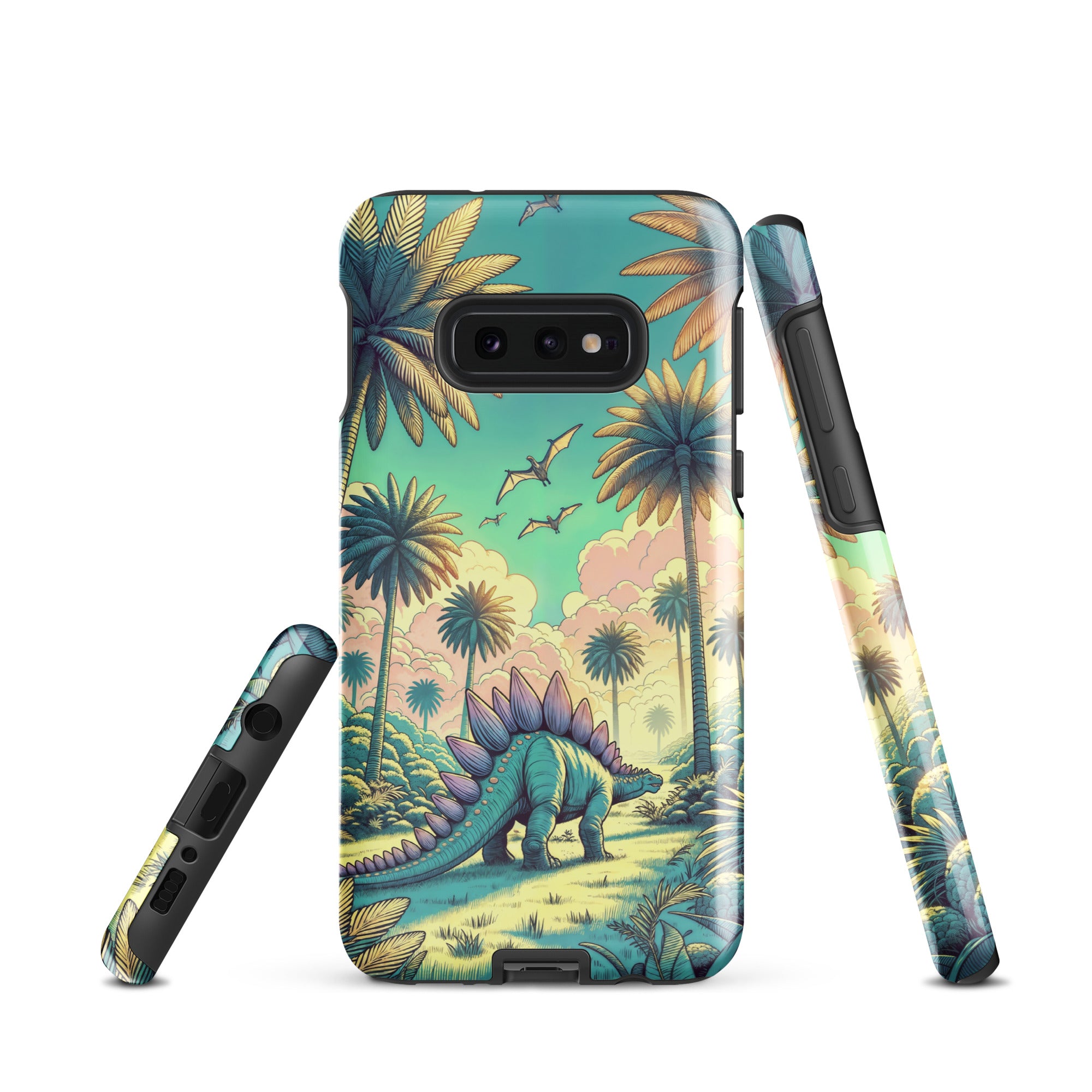 Serene Pastel Stegosaurus - Dinosaur Samsung Case