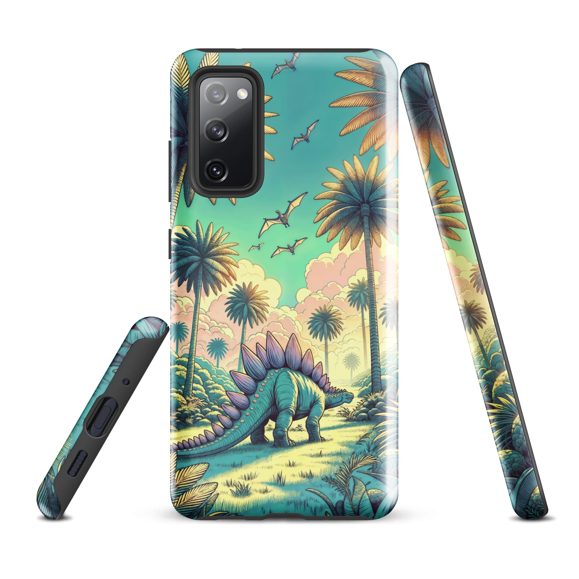 Serene Pastel Stegosaurus - Dinosaur Samsung Case