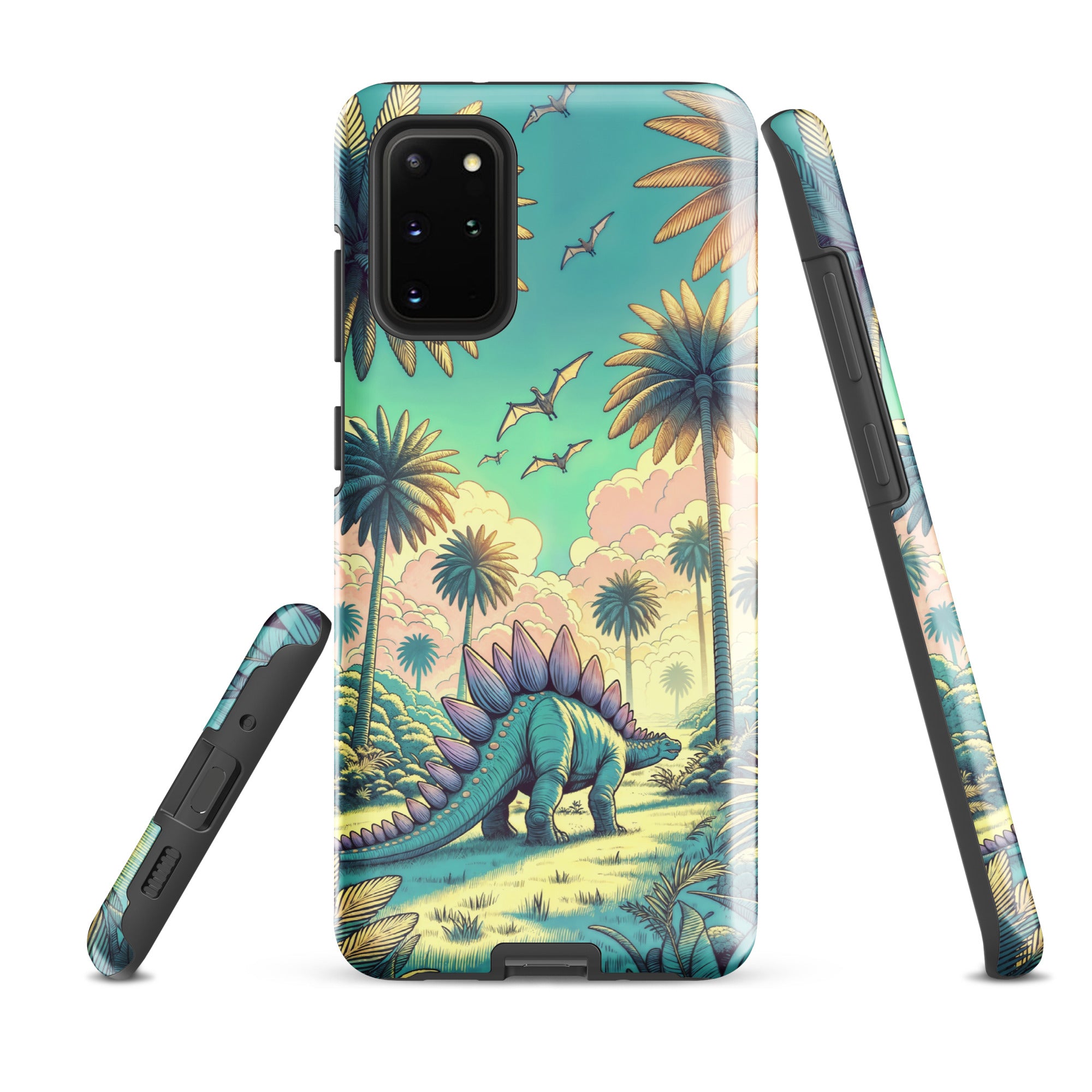 Serene Pastel Stegosaurus - Dinosaur Samsung Case