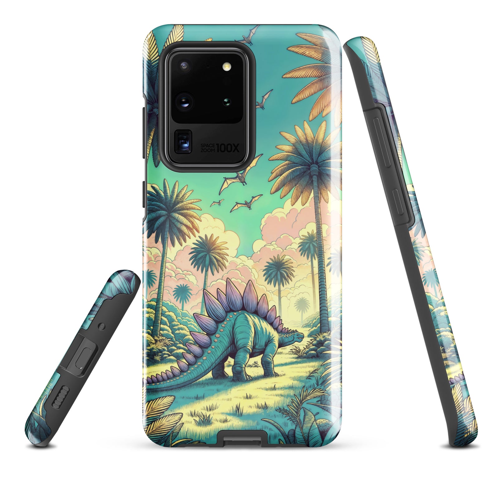 Serene Pastel Stegosaurus - Dinosaur Samsung Case