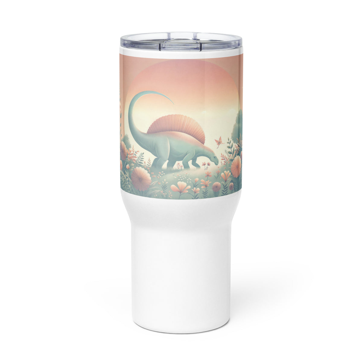 Pastel Sunrise - Dinosaur Tumbler