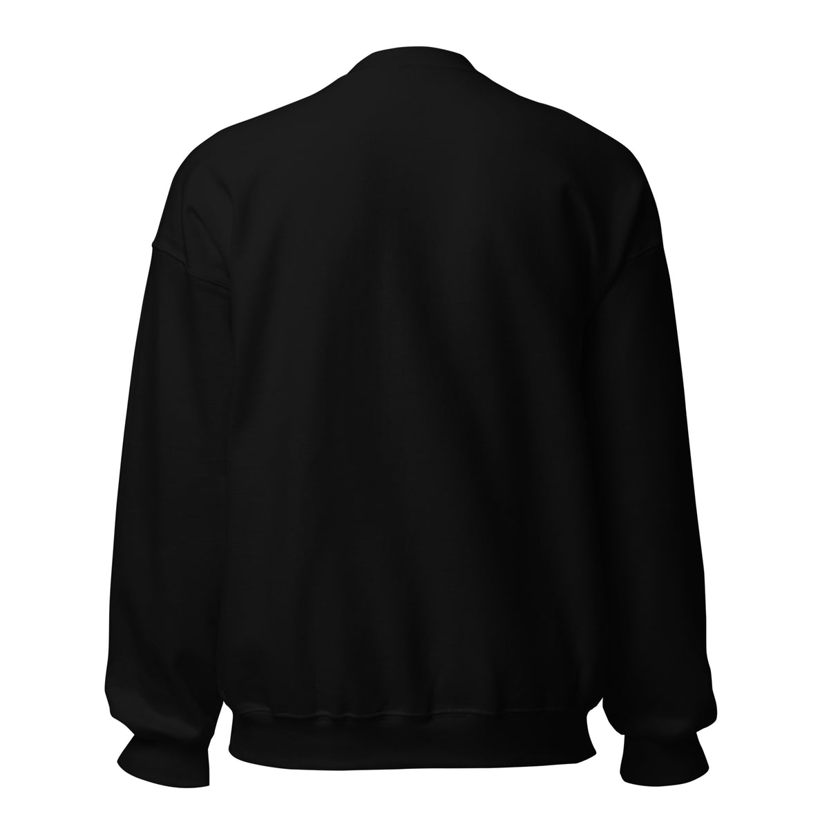 Retro Mamasaurus women's dinosaur crewneck sweatshirt with mama dinosaur and baby - Black - back view