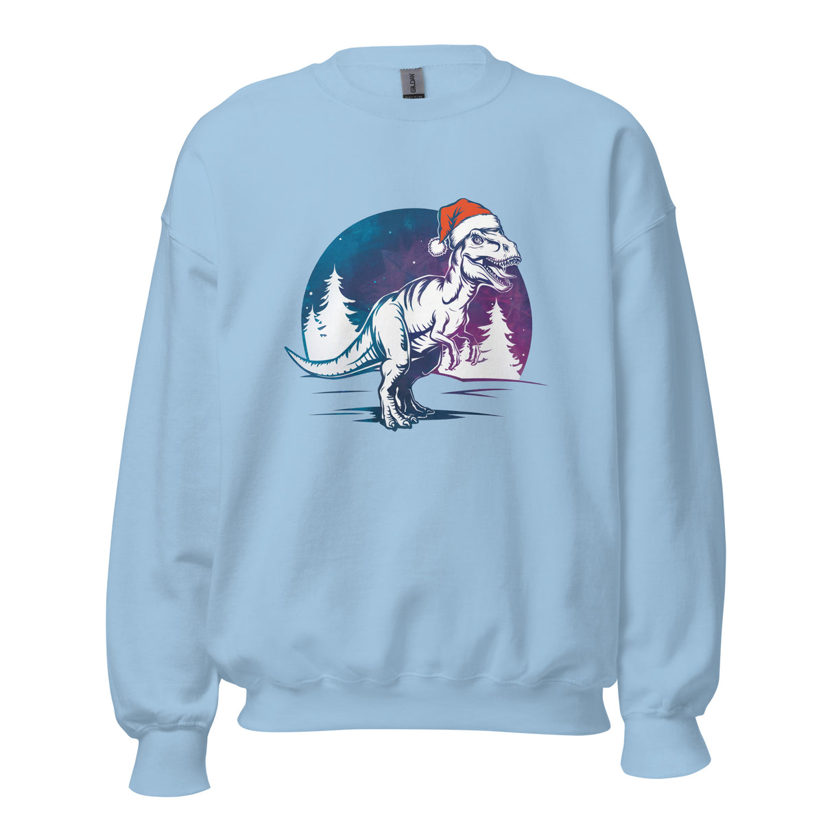 T-Rex Winter Forest - Dinosaur Sweatshirt