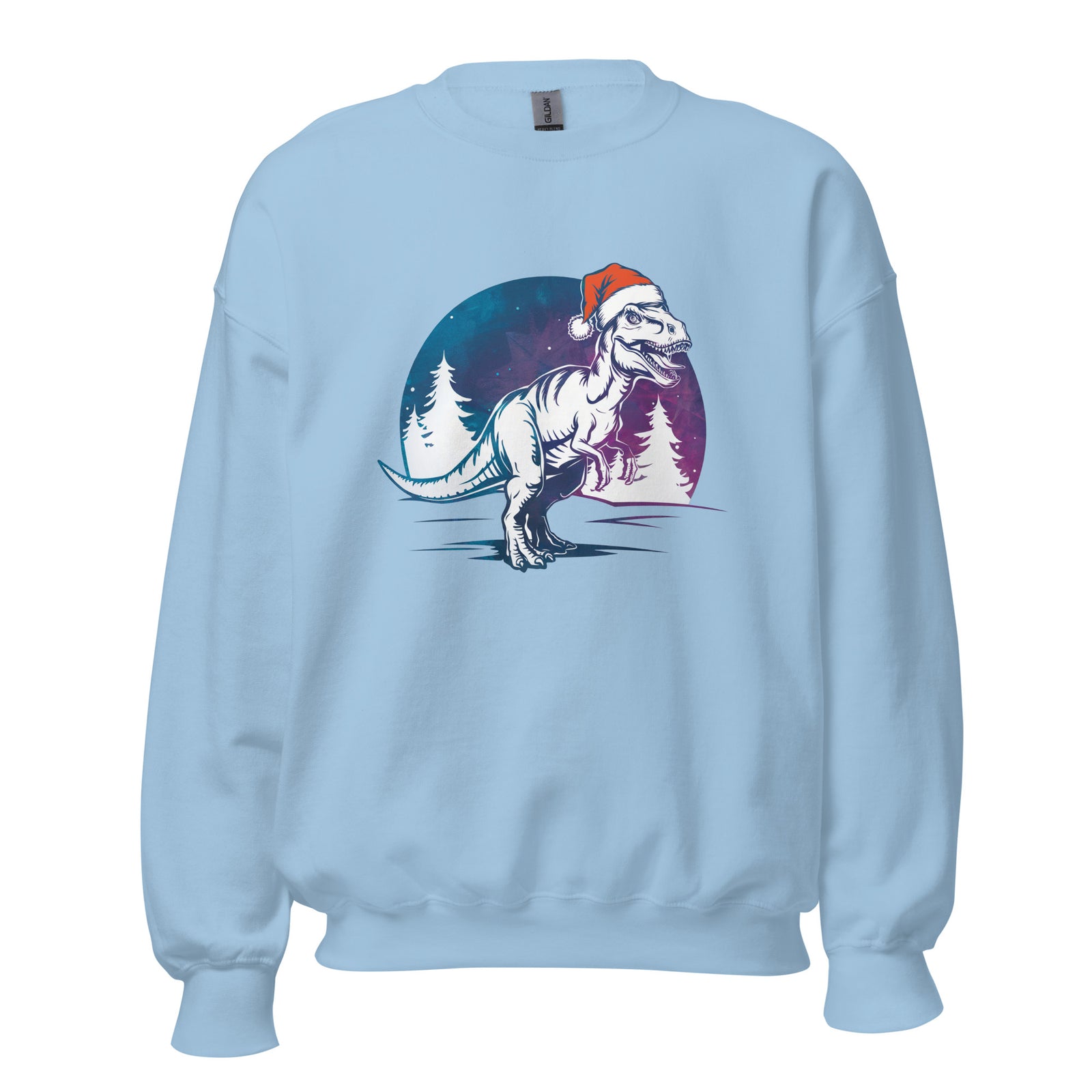 T-Rex Winter Forest - Dinosaur Sweatshirt