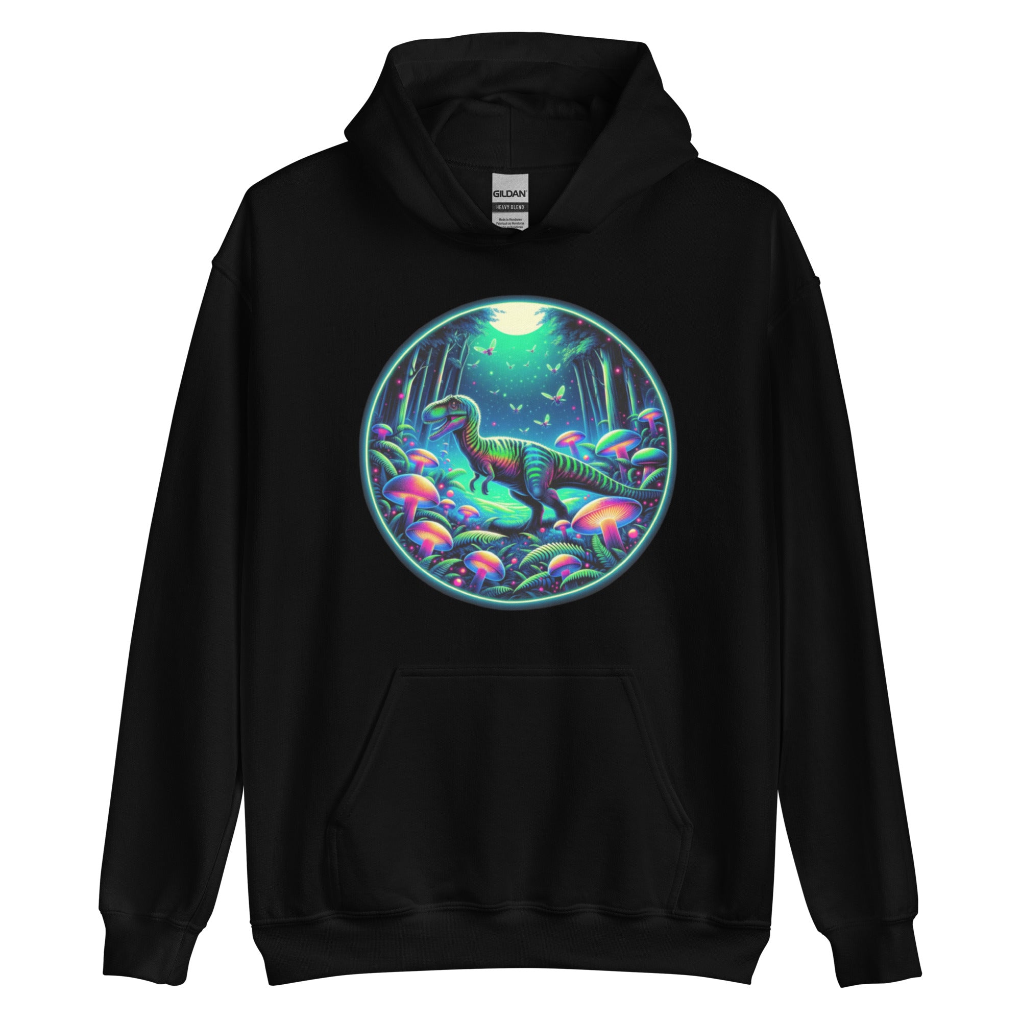 Neon Dubreuillosaurus - Dinosaur Hoodie