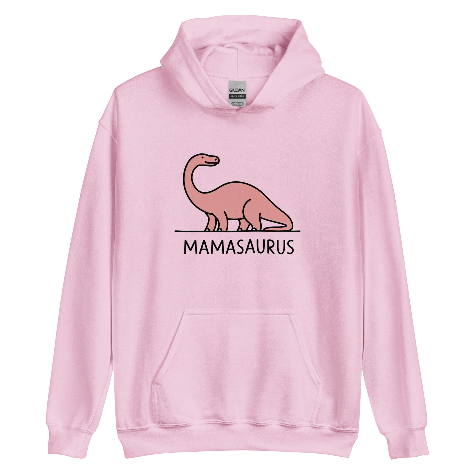 Simple Brontosaurus Mamasaurus - Women's Dinosaur Hoodie