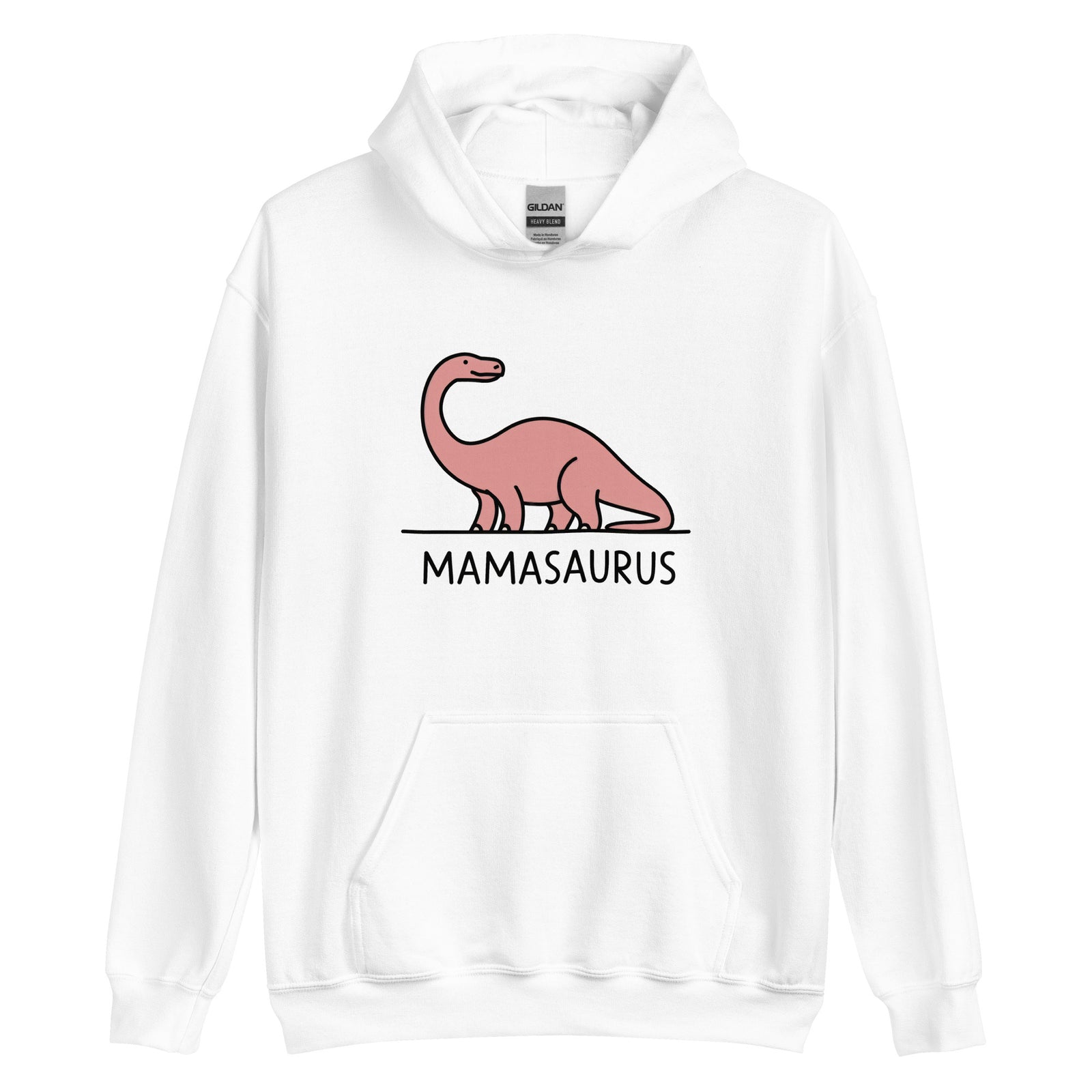 Simple Brontosaurus Mamasaurus - Women's Dinosaur Hoodie