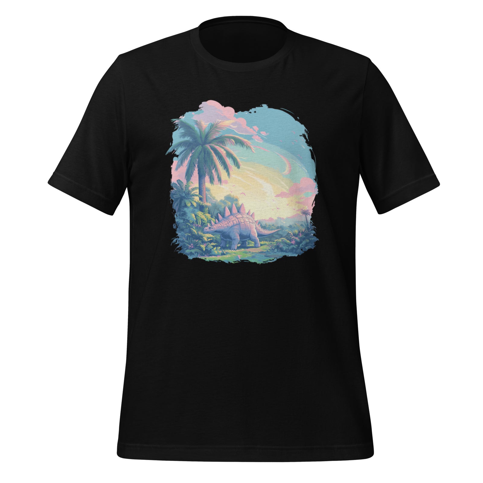 Serene Pastel Stegosaurus - Dinosaur T-Shirt