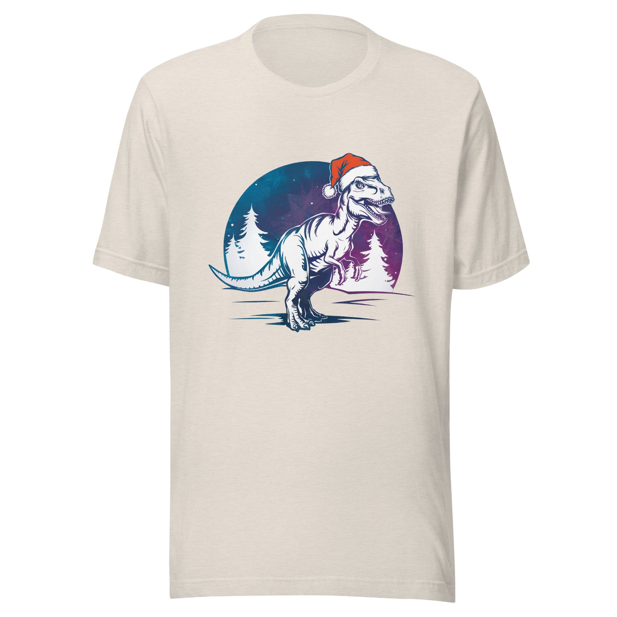 T-Rex Winter Forest - Dinosaur T-Shirt