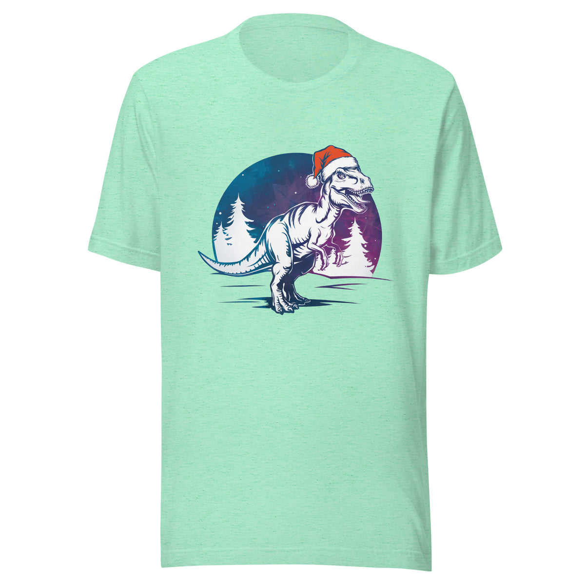 T-Rex Winter Forest - Dinosaur T-Shirt