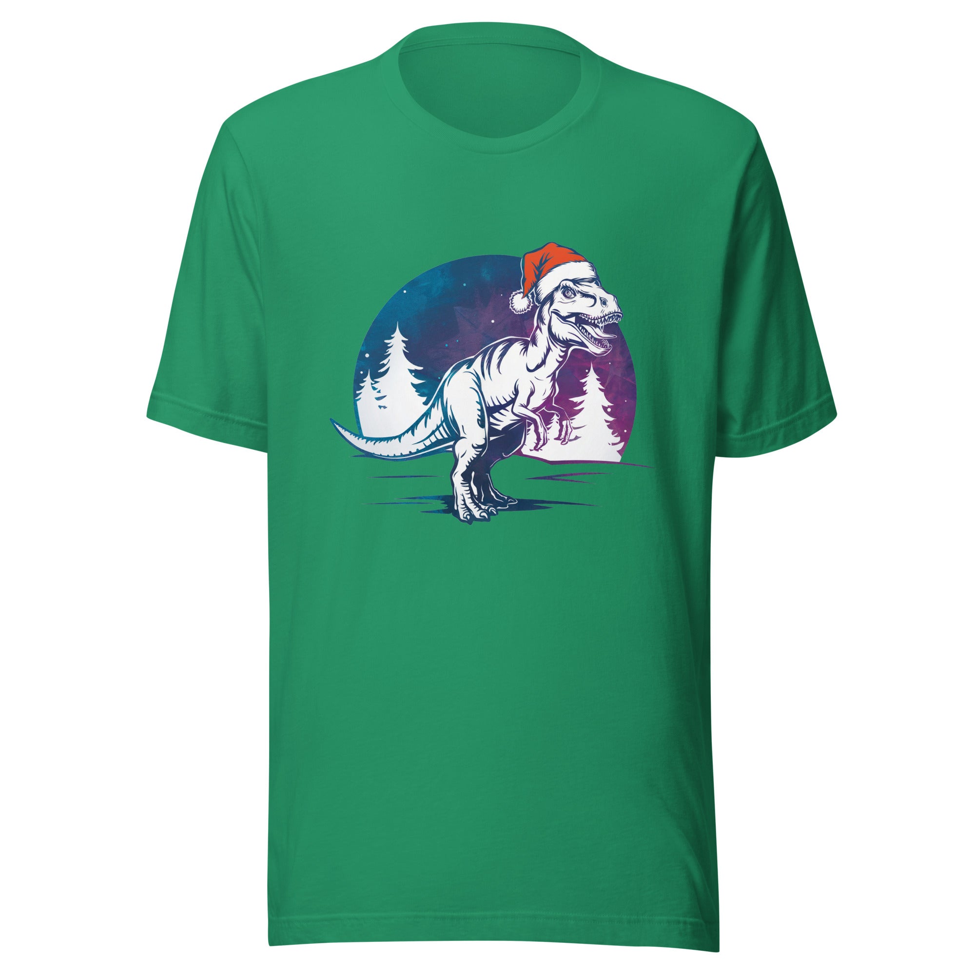 T-Rex Winter Forest - Dinosaur T-Shirt