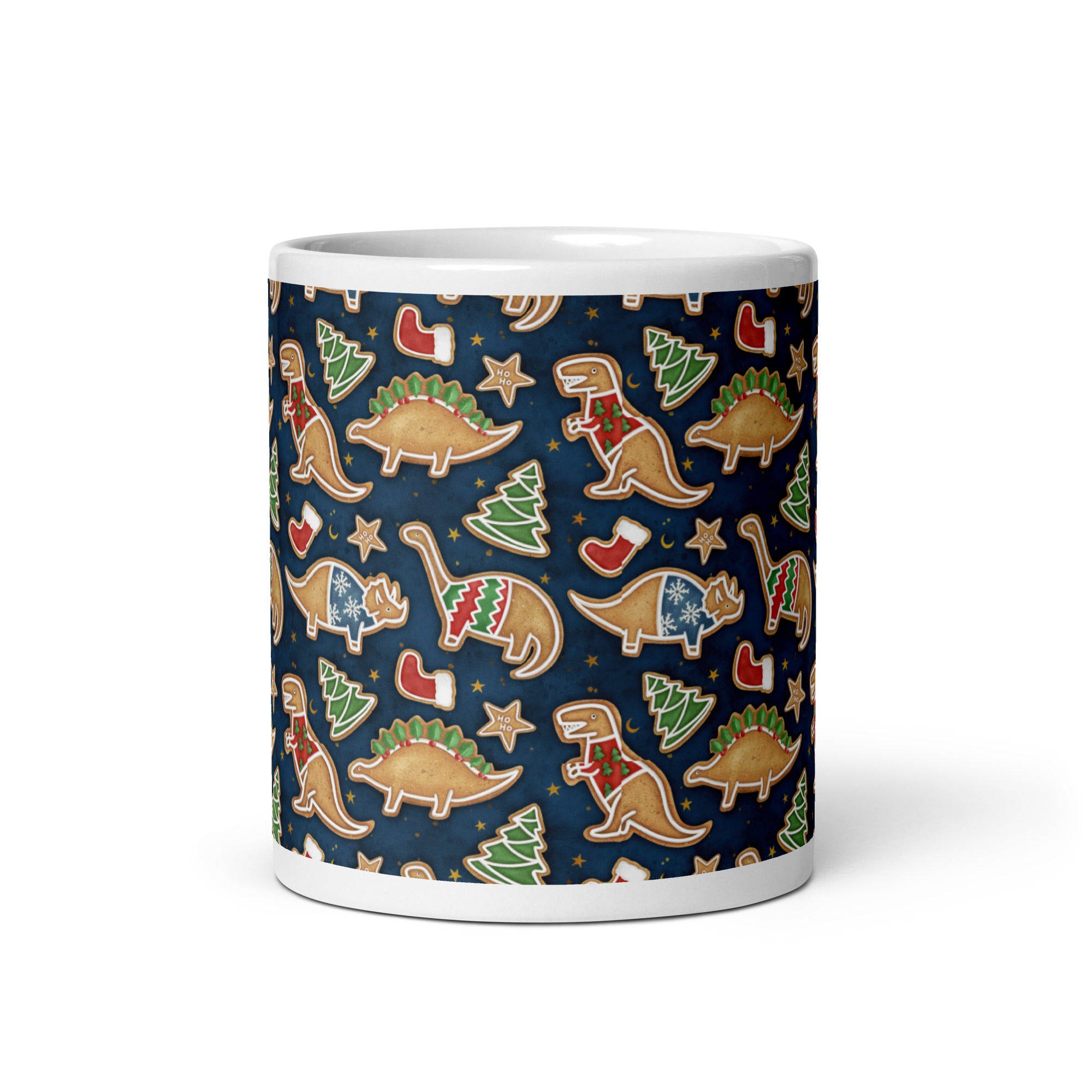 Gingerbread Dinosaurs - Dinosaur Christmas Mug