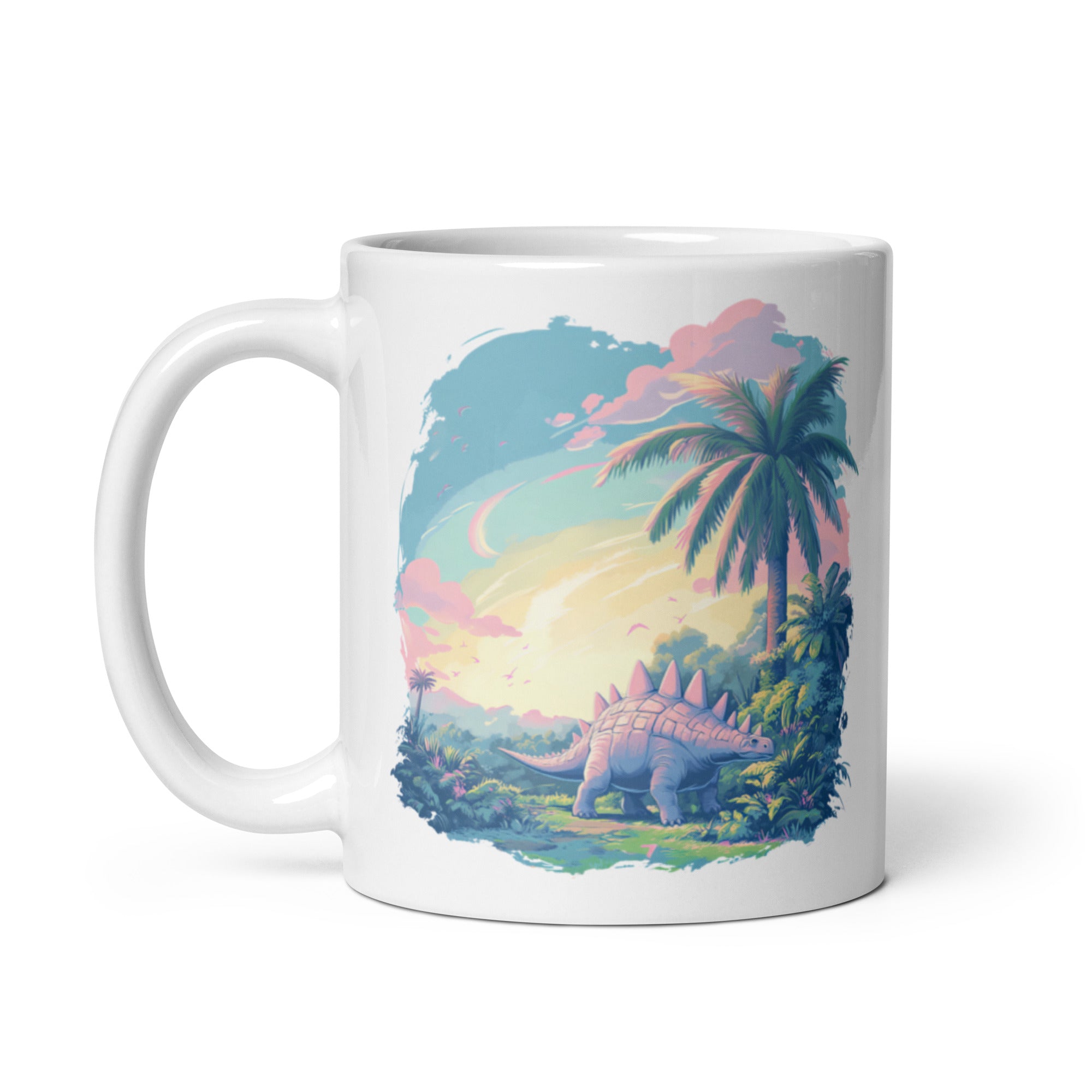 Serene Stegosaurus - Dinosaur Mug