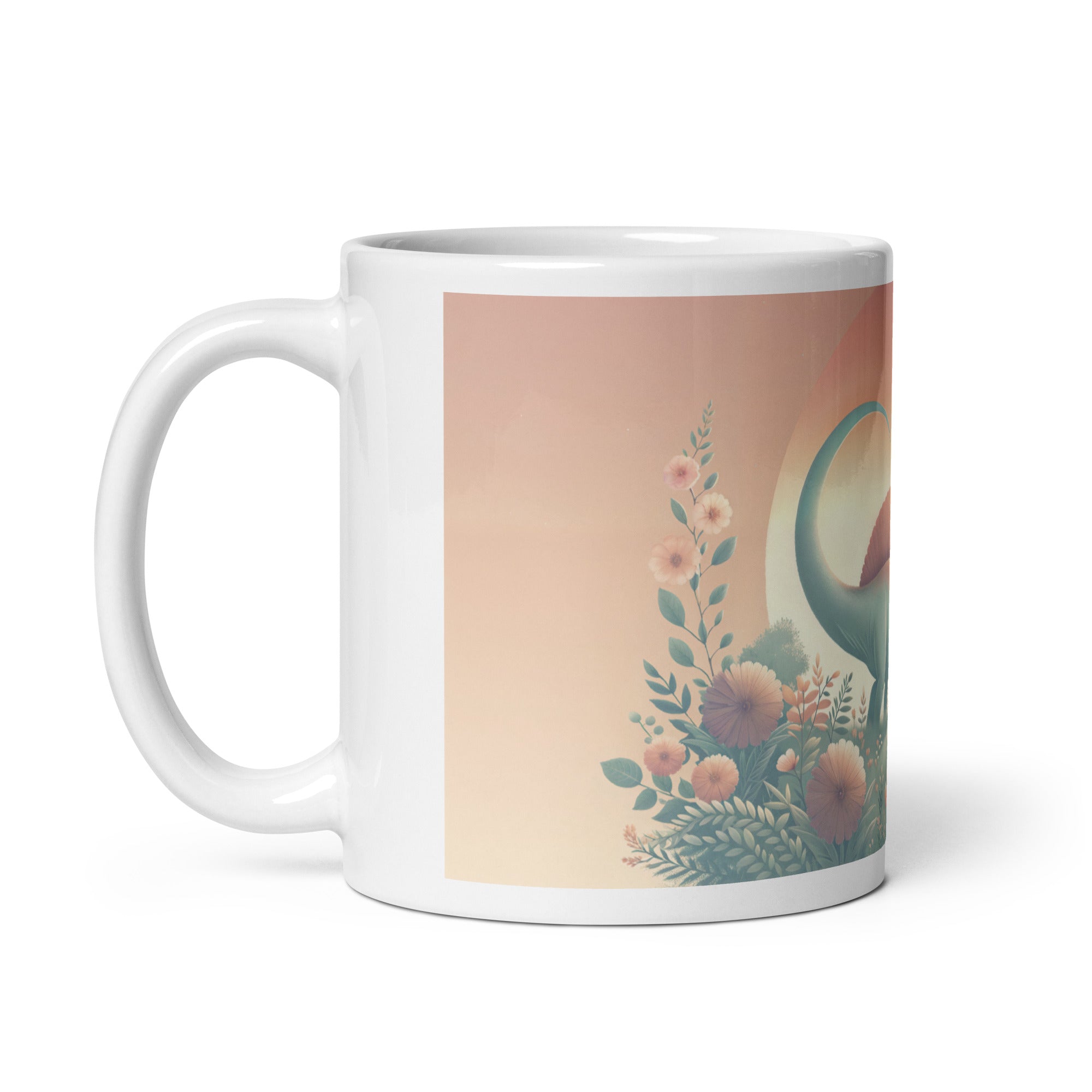 Pastel Sunrise - Dinosaur Mug