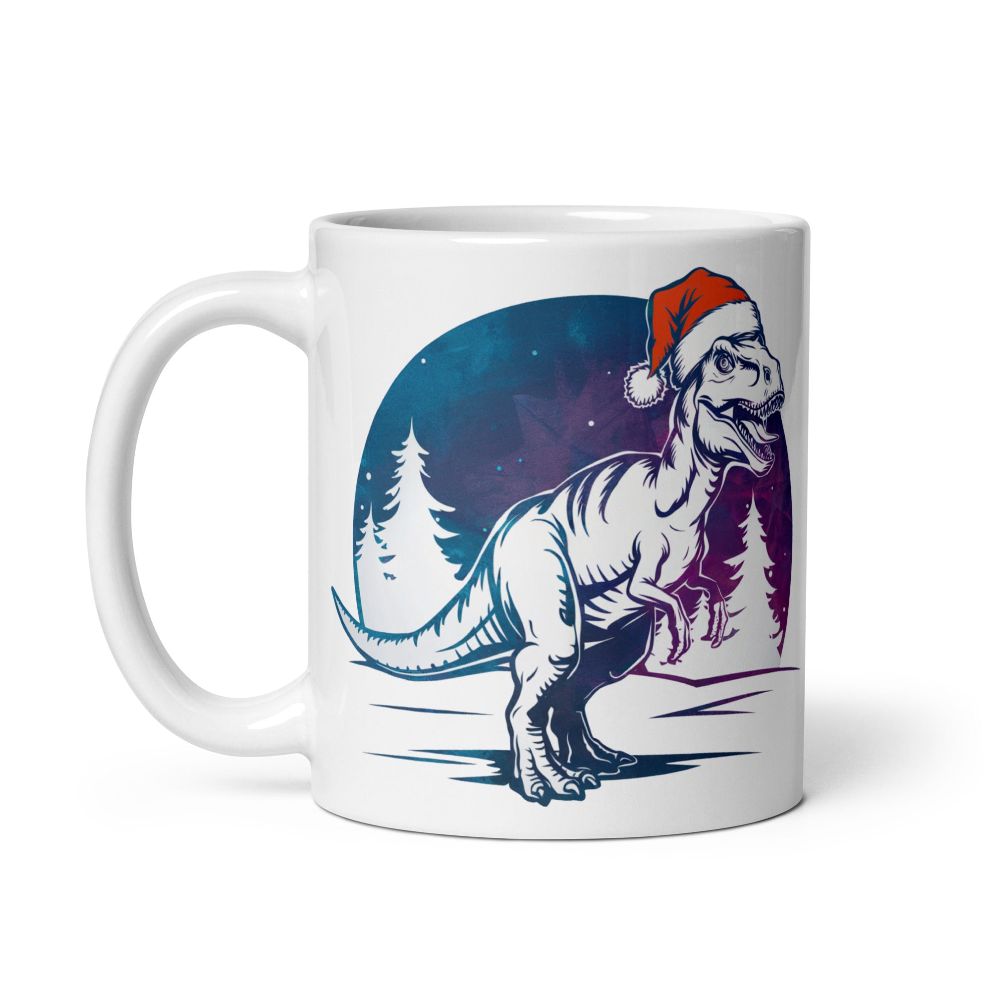 T-Rex Winter Forest - Dinosaur Mug