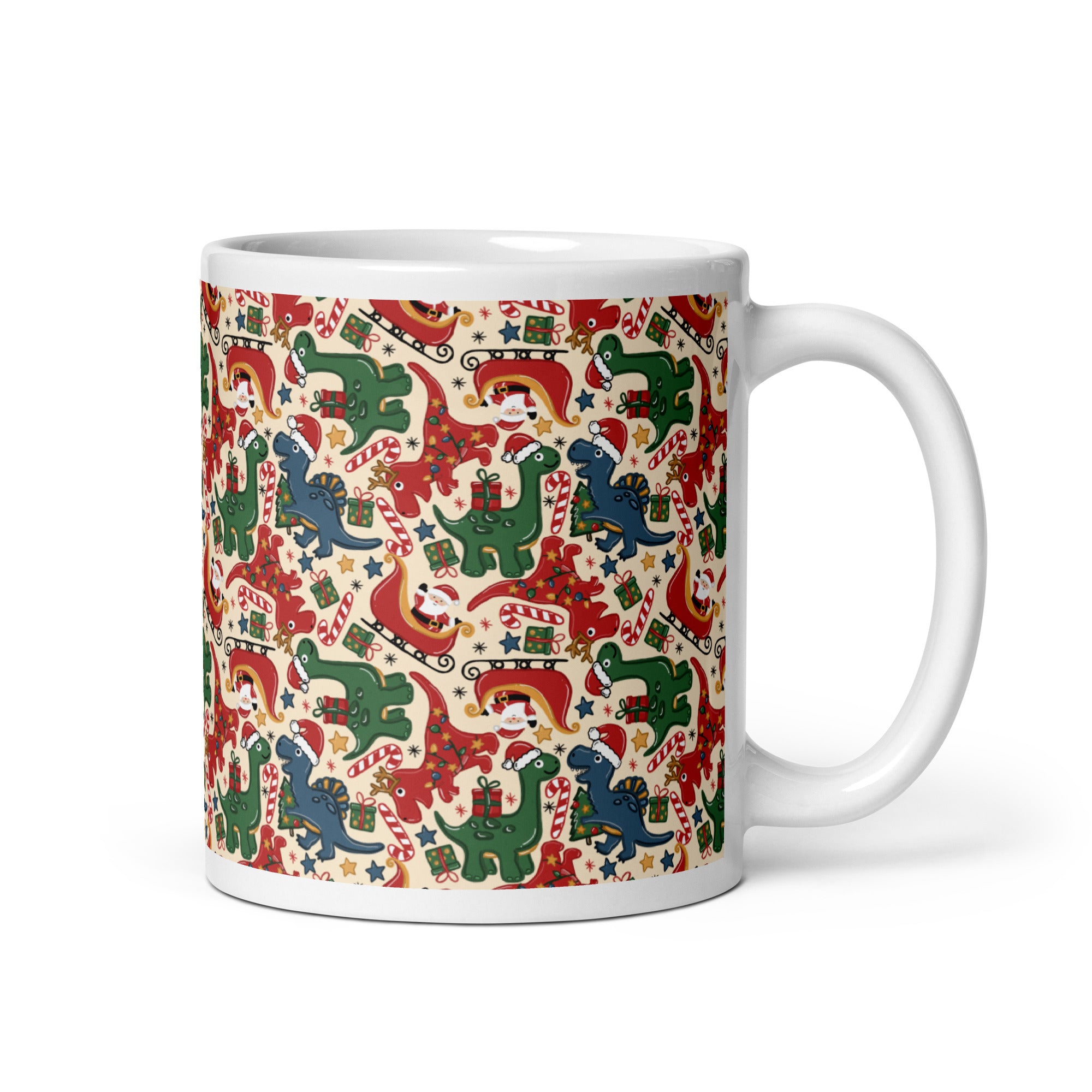 Festive Dino Wonderland - Christmas Dinosaur Mug