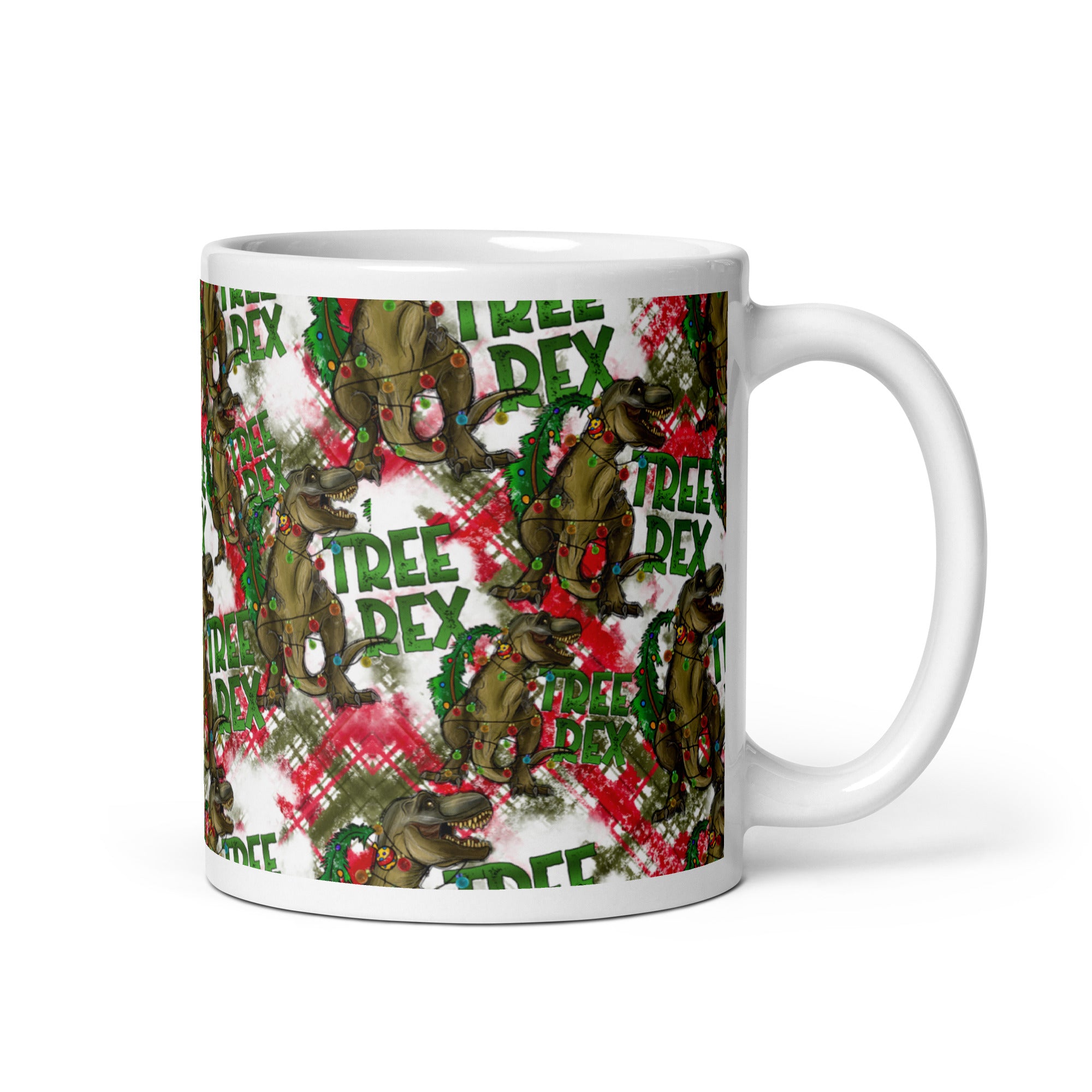 Tree Rex - Dinosaur Christmas Mug