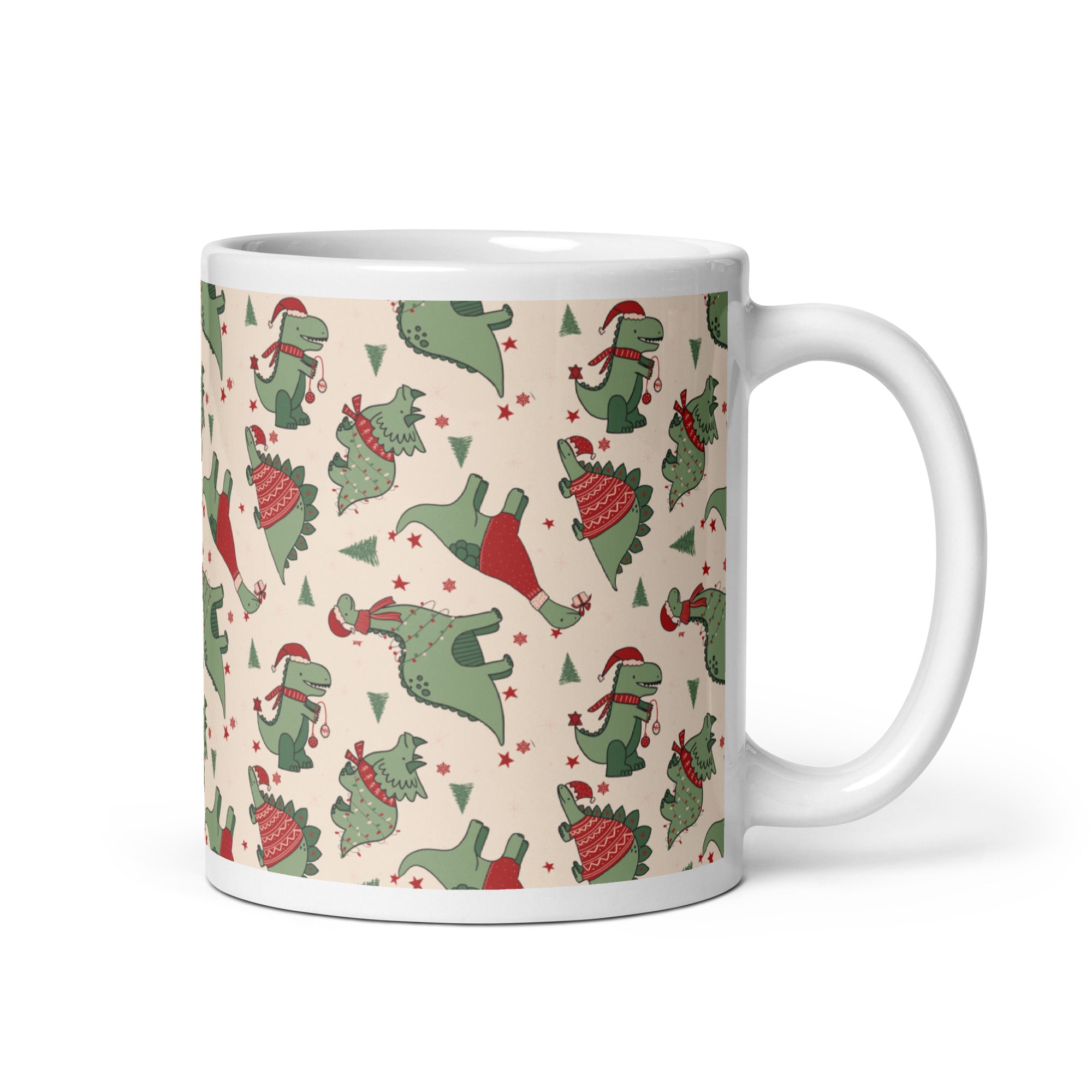 Jolly Dinosaurs - Christmas Dinosaur Mug