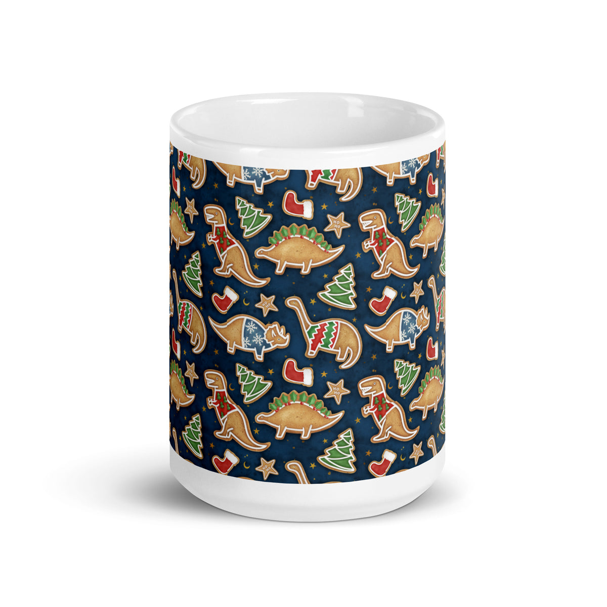 Gingerbread Dinosaurs - Dinosaur Christmas Mug