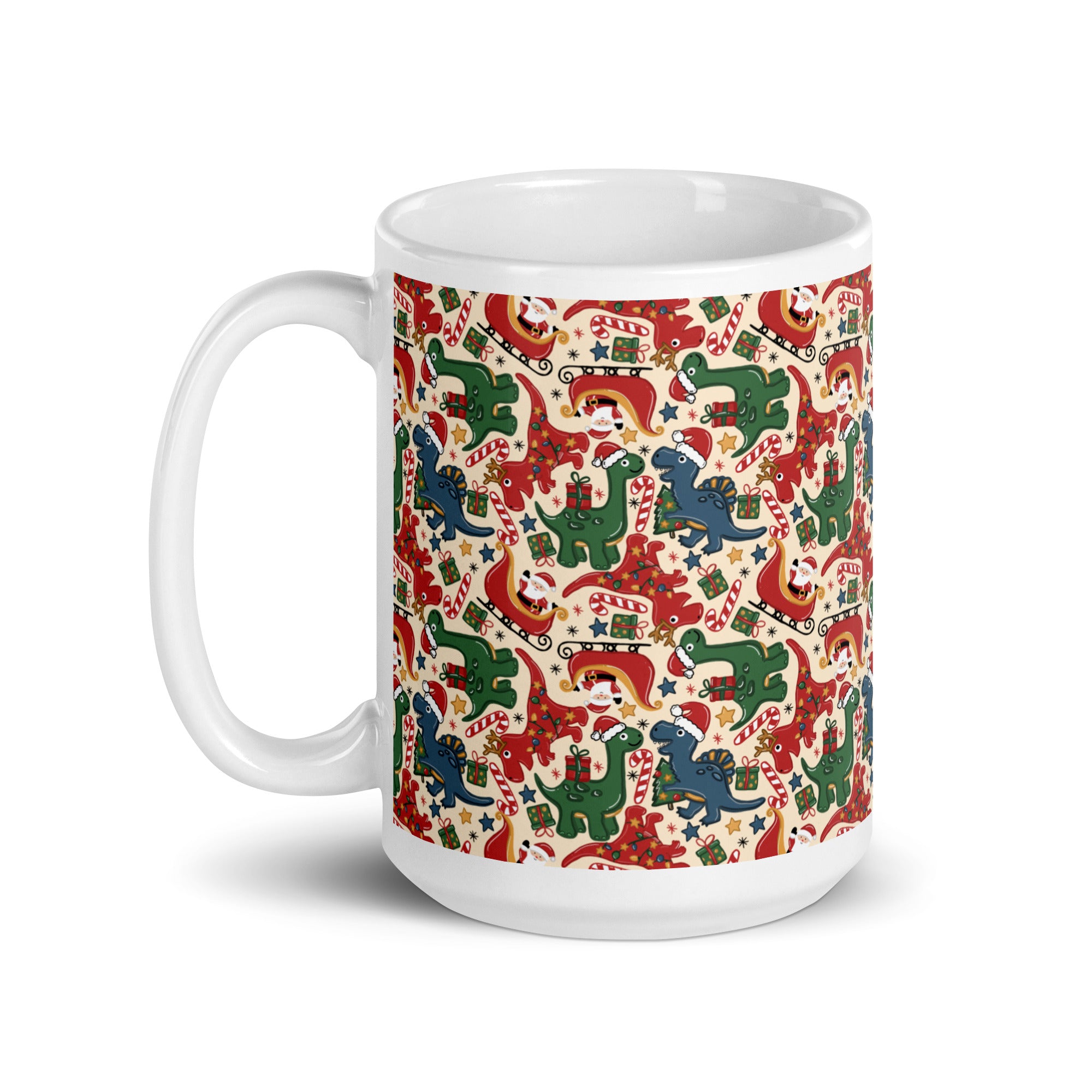 Festive Dino Wonderland - Christmas Dinosaur Mug