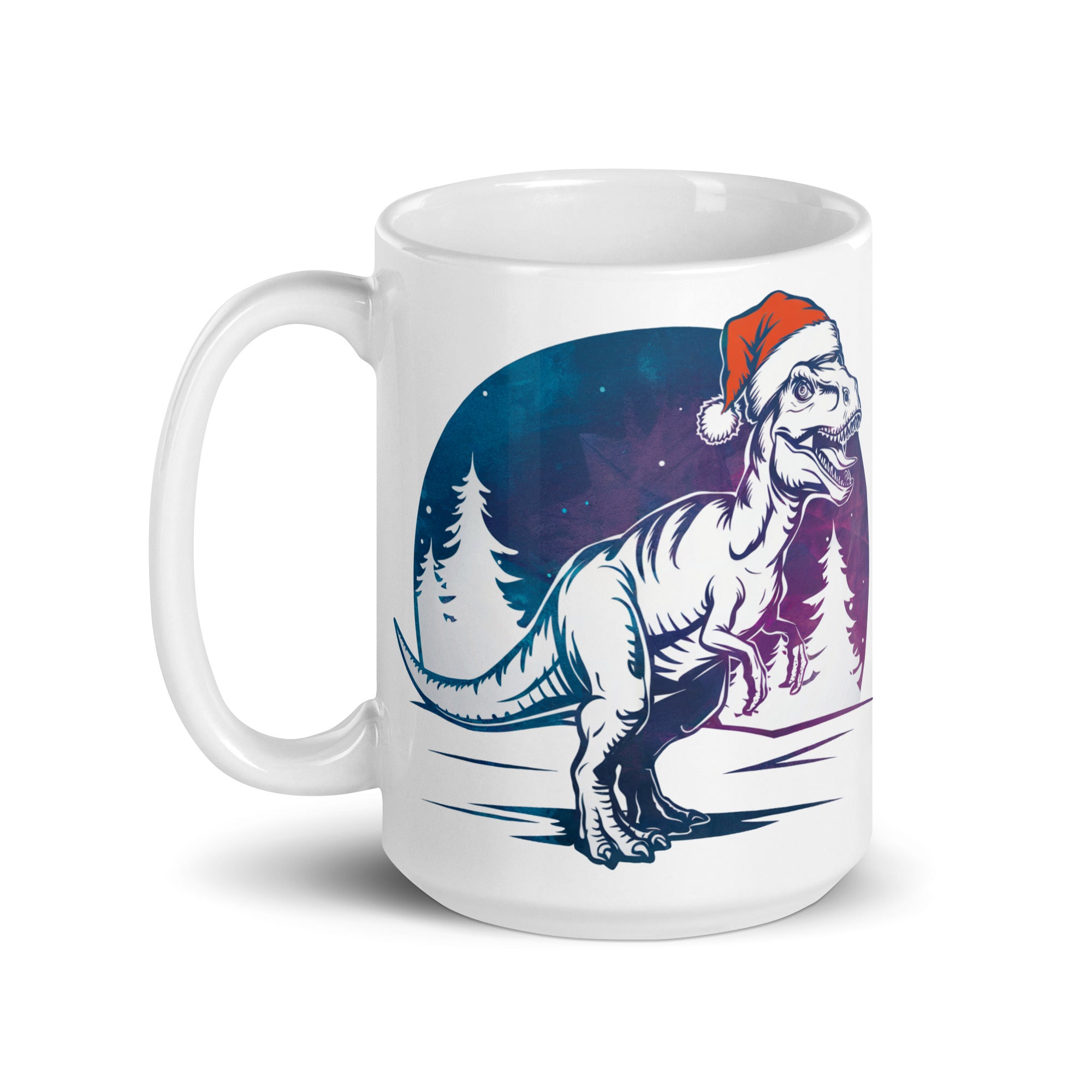 T-Rex Winter Forest - Dinosaur Mug