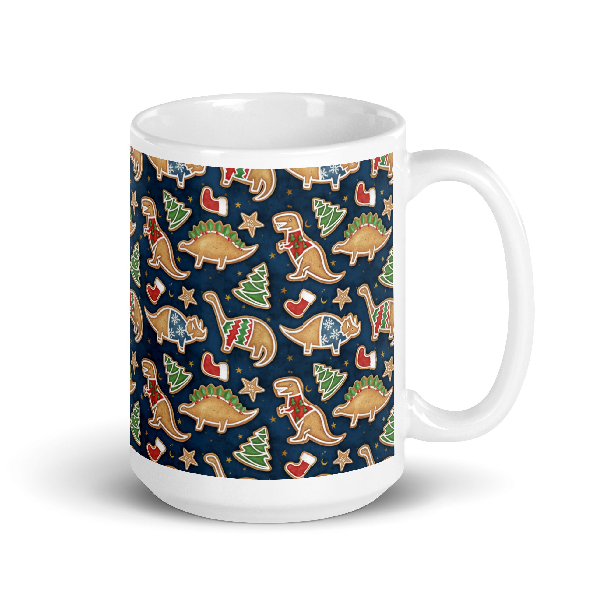 Gingerbread Dinosaurs - Dinosaur Christmas Mug