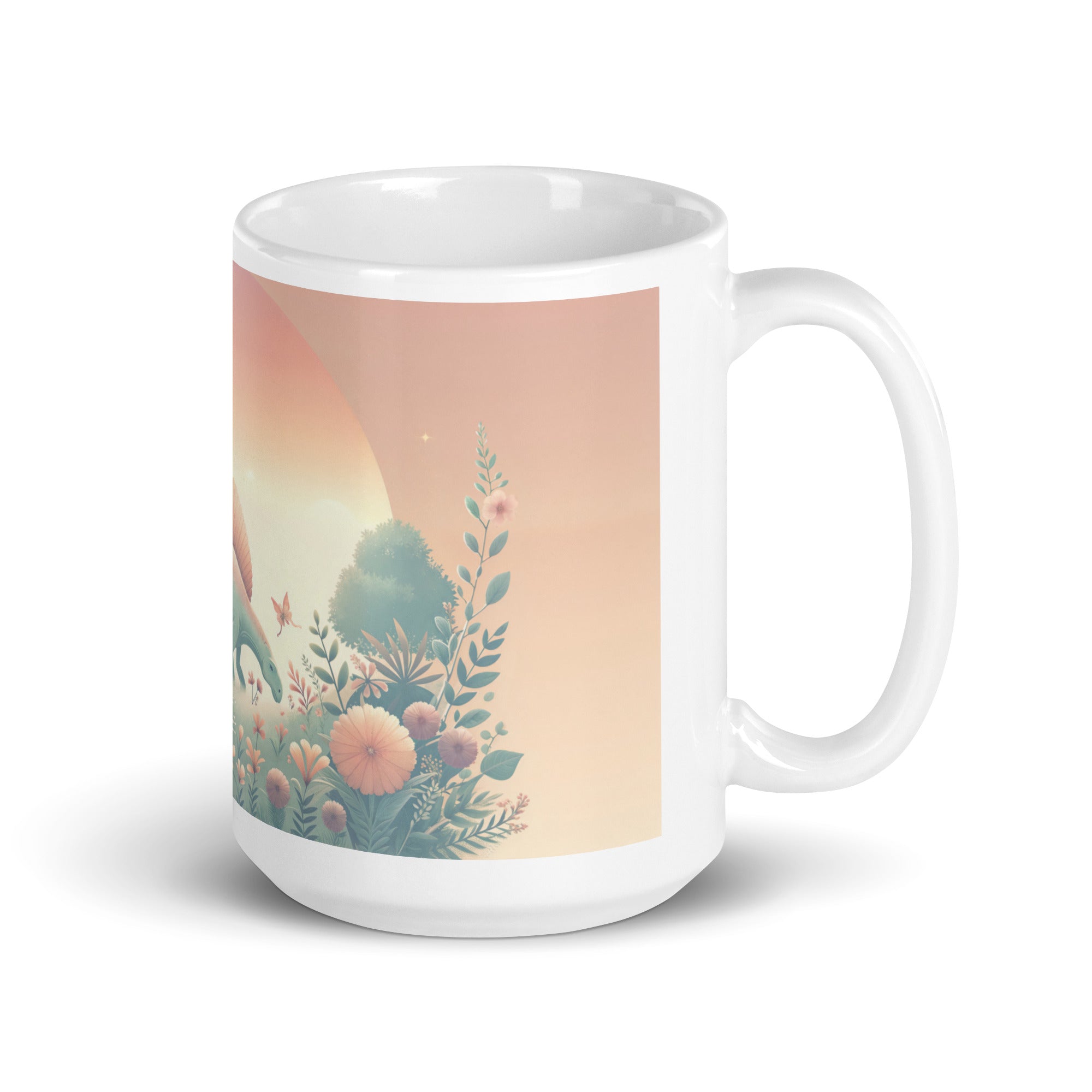 Pastel Sunrise - Dinosaur Mug