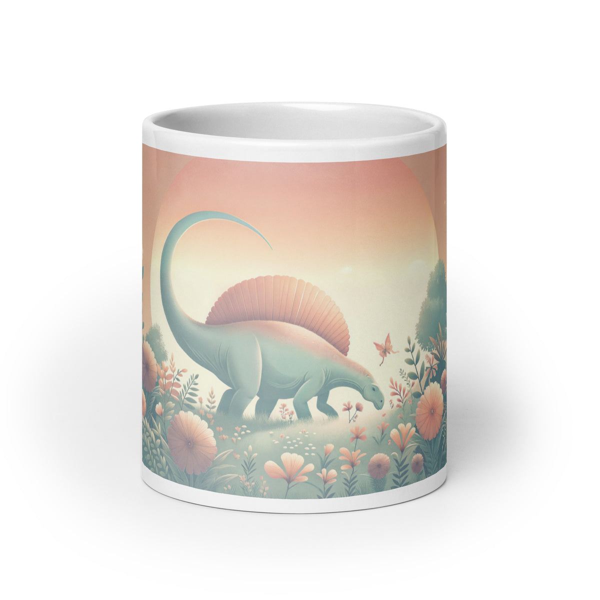 Pastel Sunrise - Dinosaur Mug