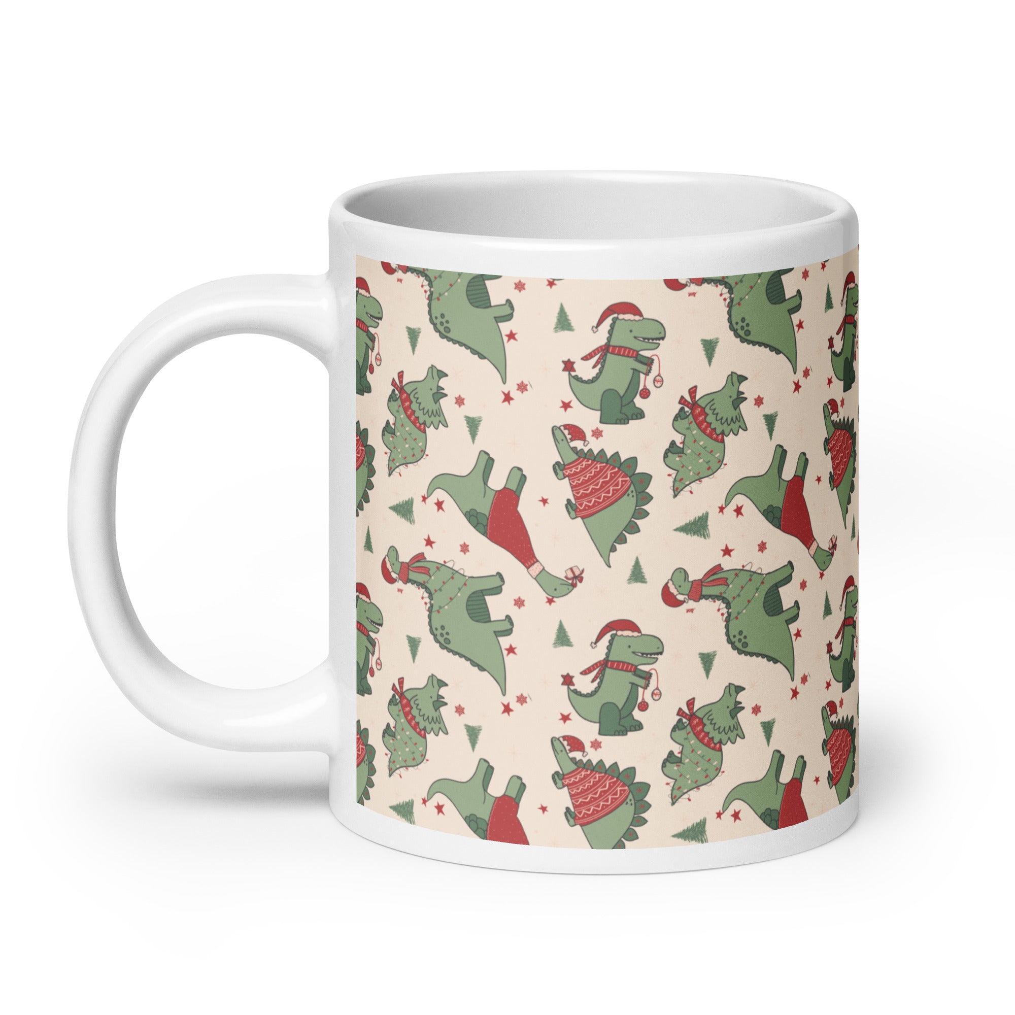 Jolly Dinosaurs - Christmas Dinosaur Mug