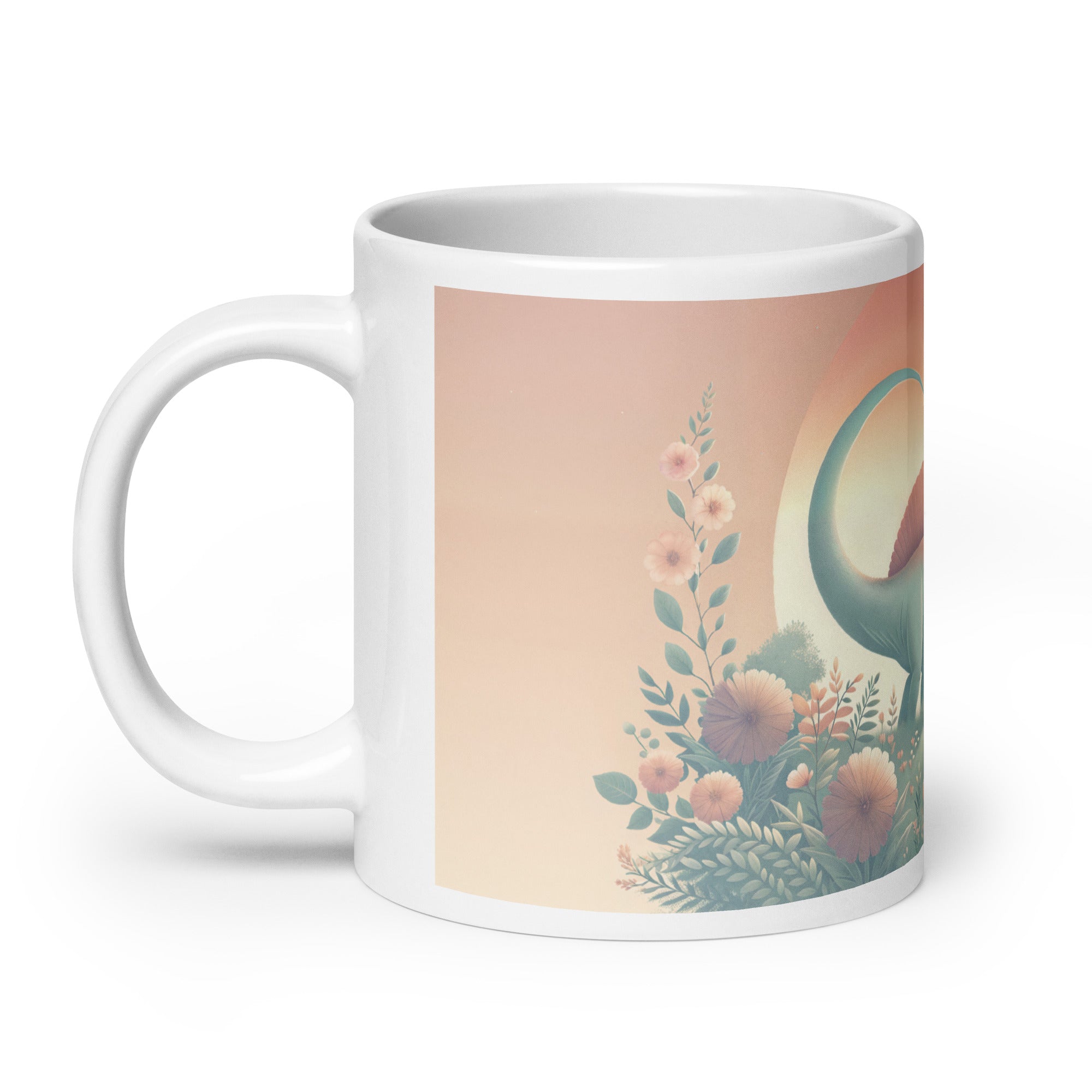 Pastel Sunrise - Dinosaur Mug