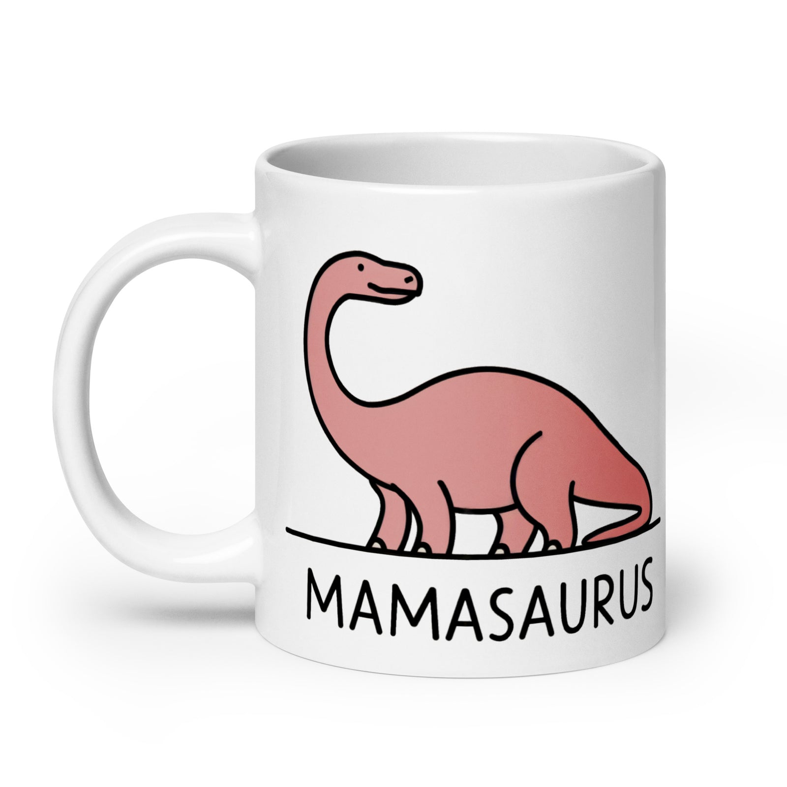 Simple Brontosaurus Mamasaurus - Dinosaur Mug