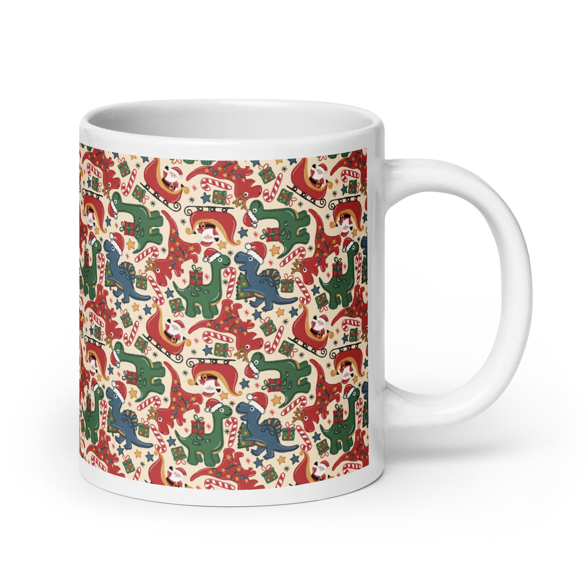 Festive Dino Wonderland - Christmas Dinosaur Mug