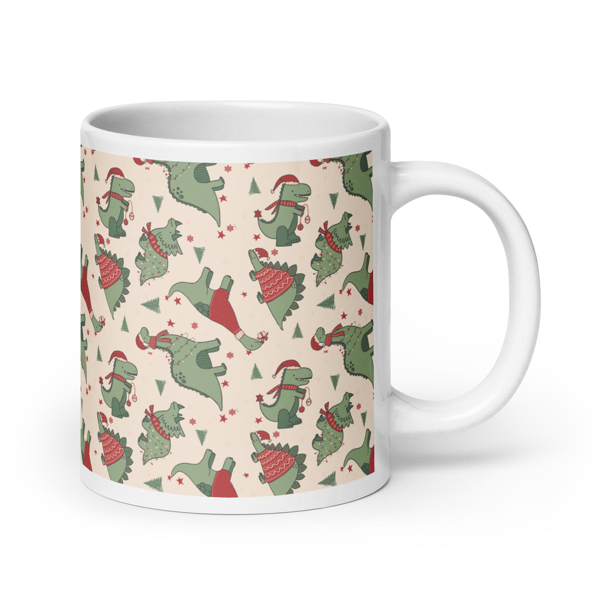 Jolly Dinosaurs - Christmas Dinosaur Mug