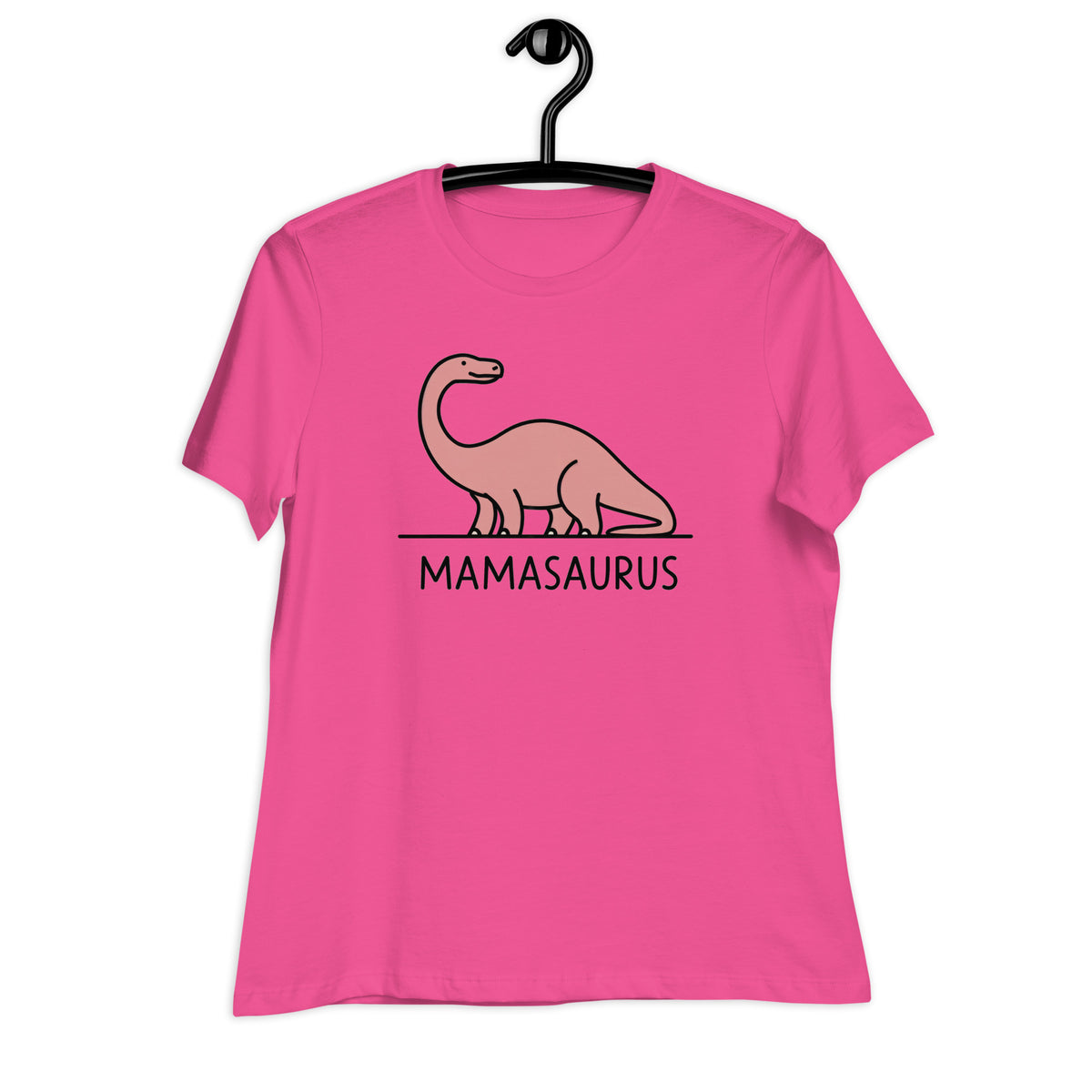 Simple Brontosaurus Mamasaurus - Women&#39;s Dinosaur Shirt