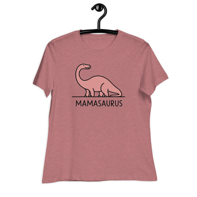 Simple Brontosaurus Mamasaurus - Women's Dinosaur Shirt