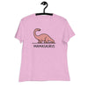 Simple Brontosaurus Mamasaurus - Women's Dinosaur Shirt