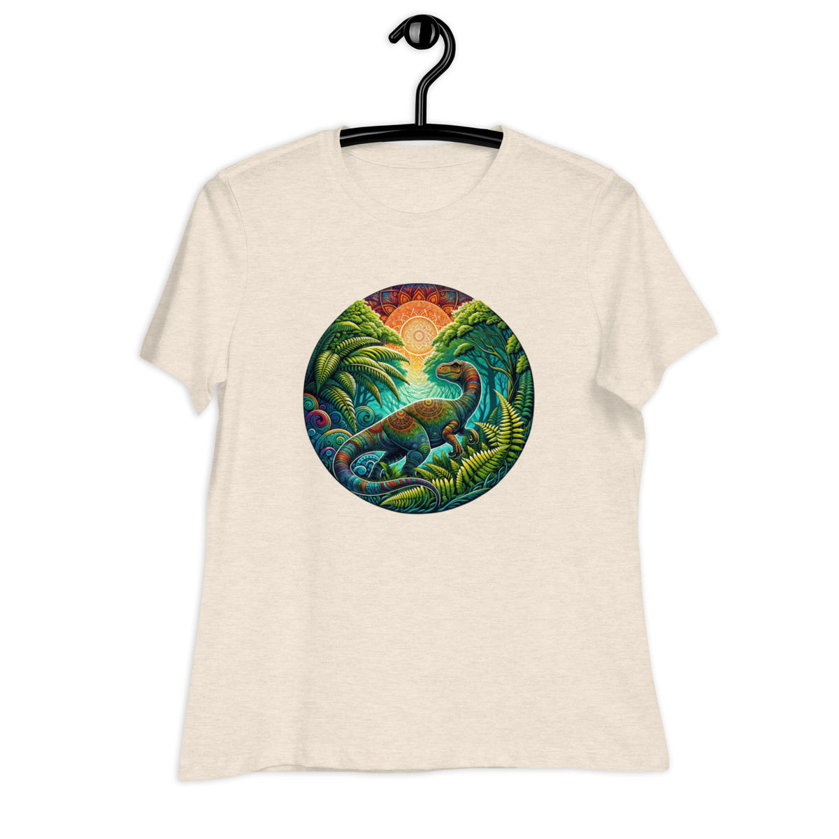 Mandala Dubreuillosaurus - Women&#39;s Dinosaur Shirt