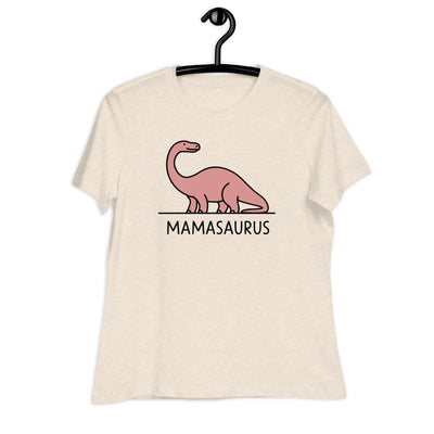 Simple Brontosaurus Mamasaurus - Women's Dinosaur Shirt