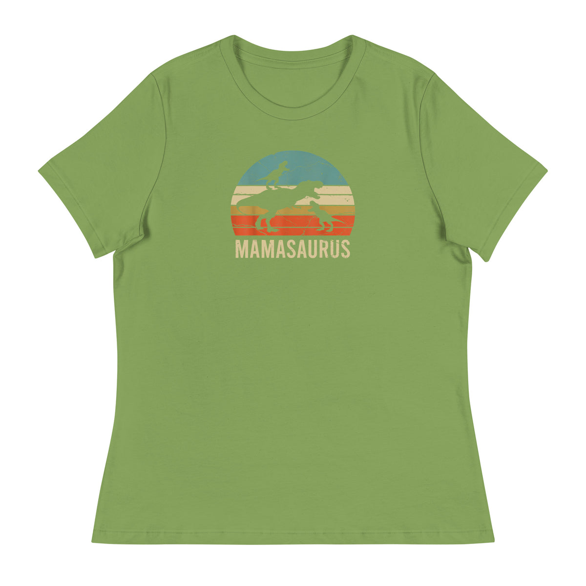 Mamasaurus Sunset - Women&#39;s Dinosaur Shirt