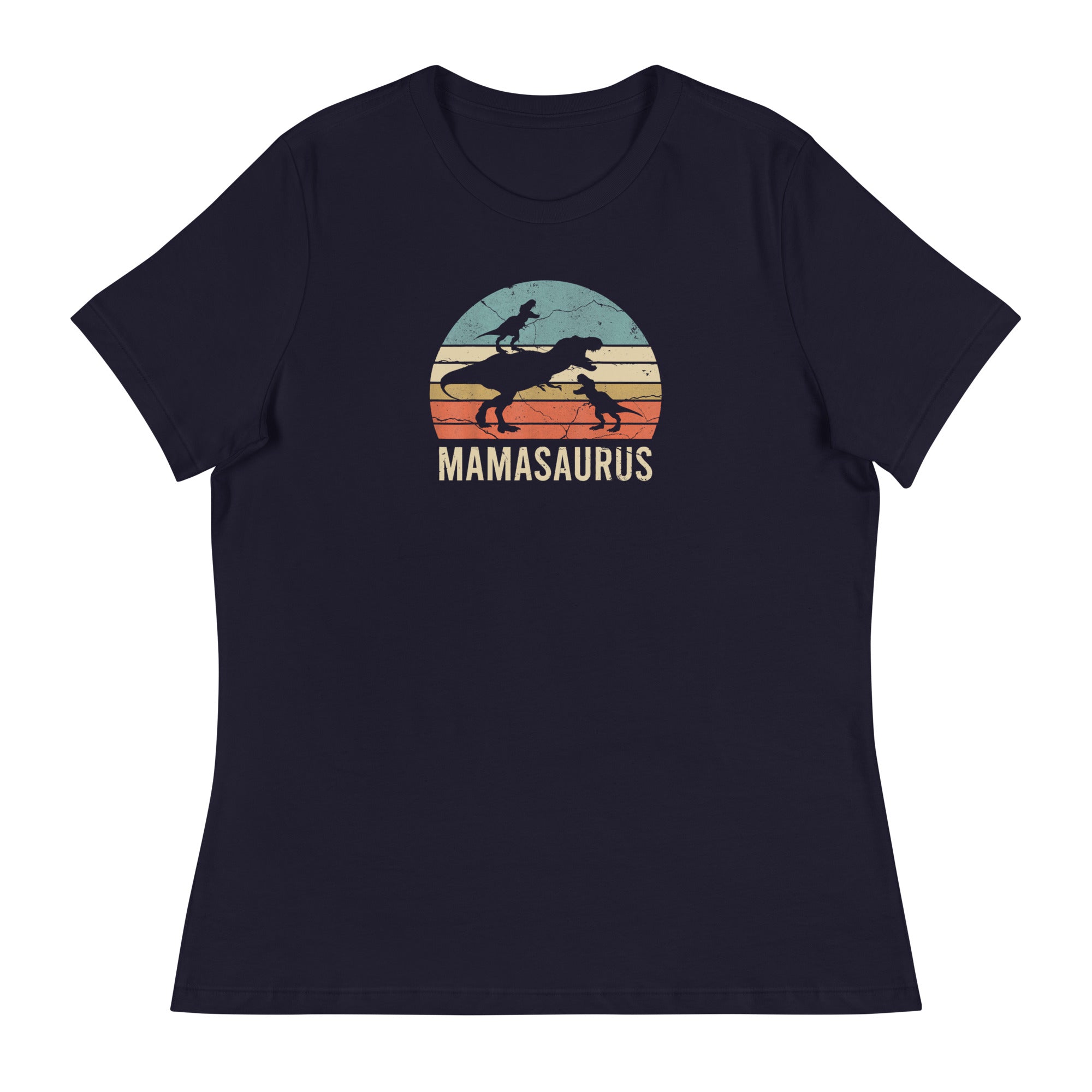 Mamasaurus Sunset - Women's Dinosaur Shirt