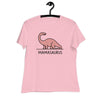 Simple Brontosaurus Mamasaurus - Women's Dinosaur Shirt