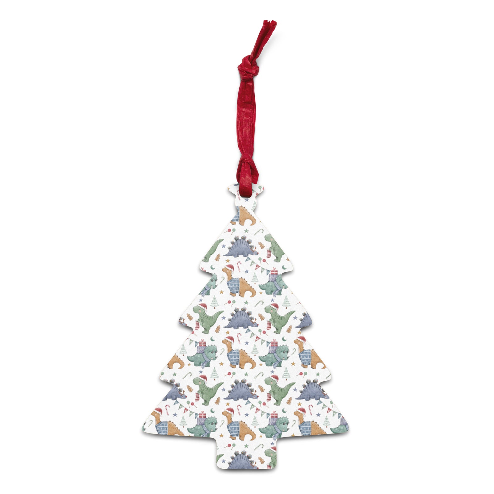 Dino Holiday Cheer - Dinosaur Christmas Ornament