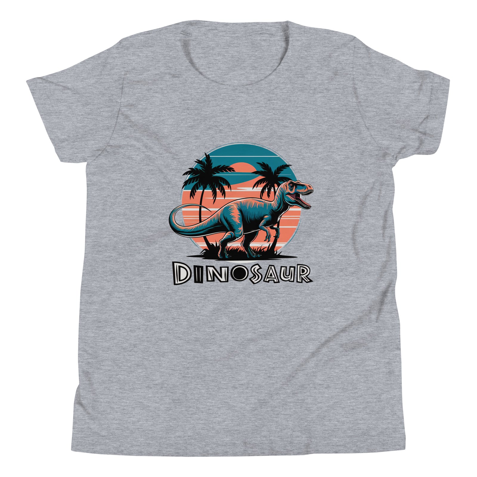 T-Rex Sunset Beach - Youth Dinosaur T-Shirt