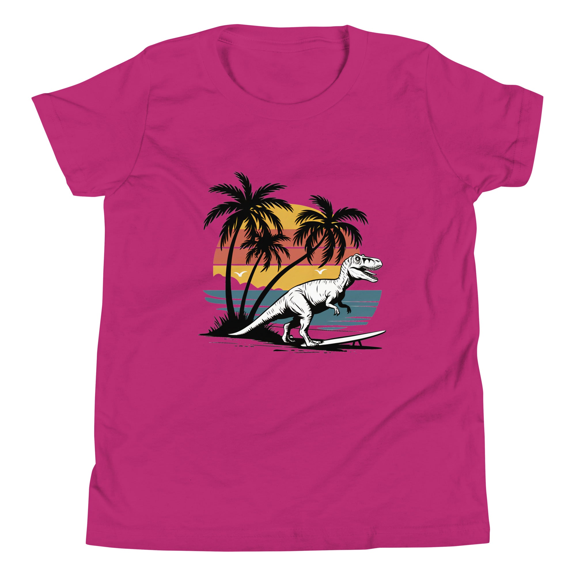 Surfin T-Rex - Youth Dinosaur T-Shirt