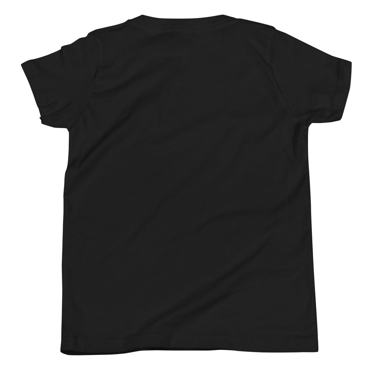 Name-Saurus personalized dinosaur t-shirt in , Printful preview with placeholder text YOUR NAME where the child's name prints, front view