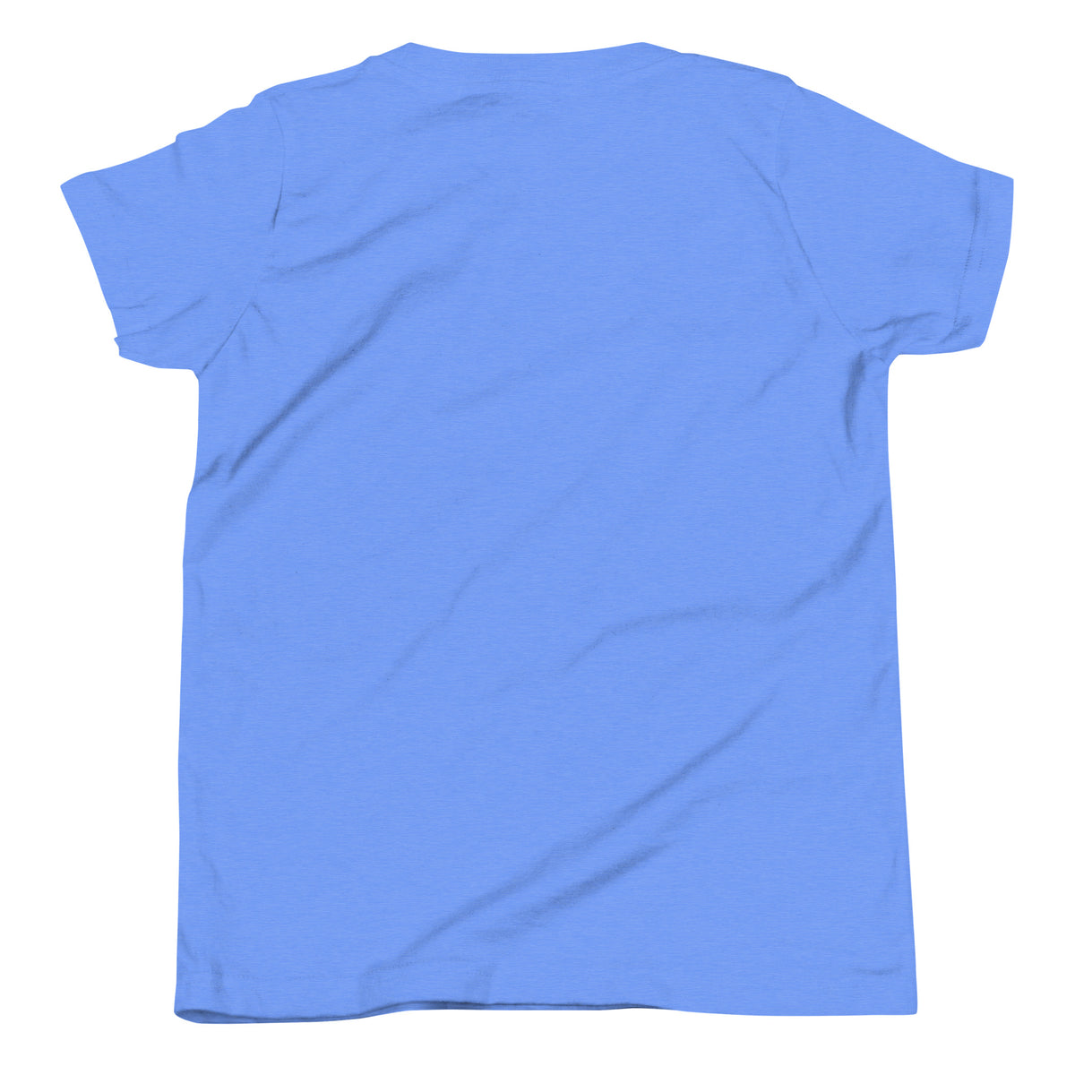 Name-Saurus personalized dinosaur t-shirt in , Printful preview with placeholder text YOUR NAME where the child's name prints, front view