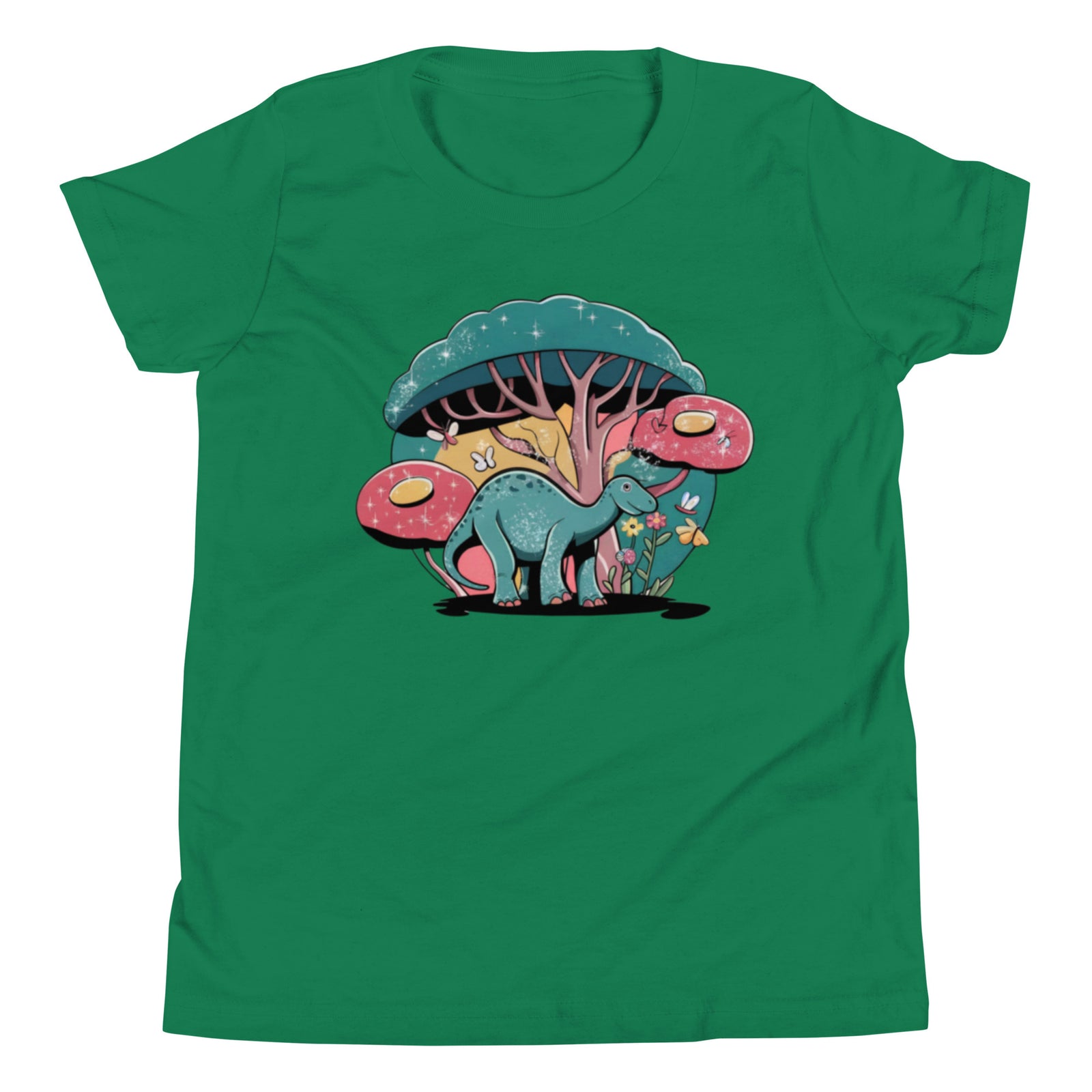 Abstract Dino Forest - Youth Dinosaur T-Shirt