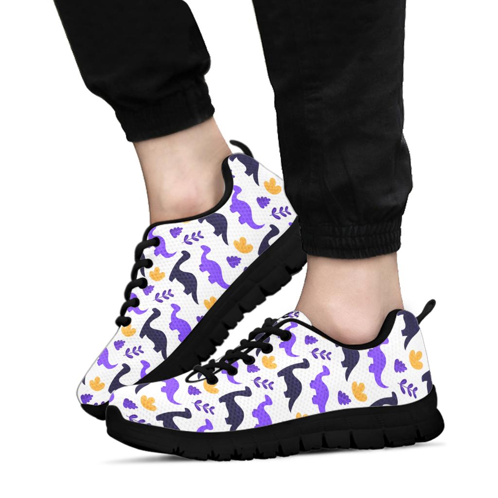 Purple Brontosaurus - Girls Dinosaur Sneaker